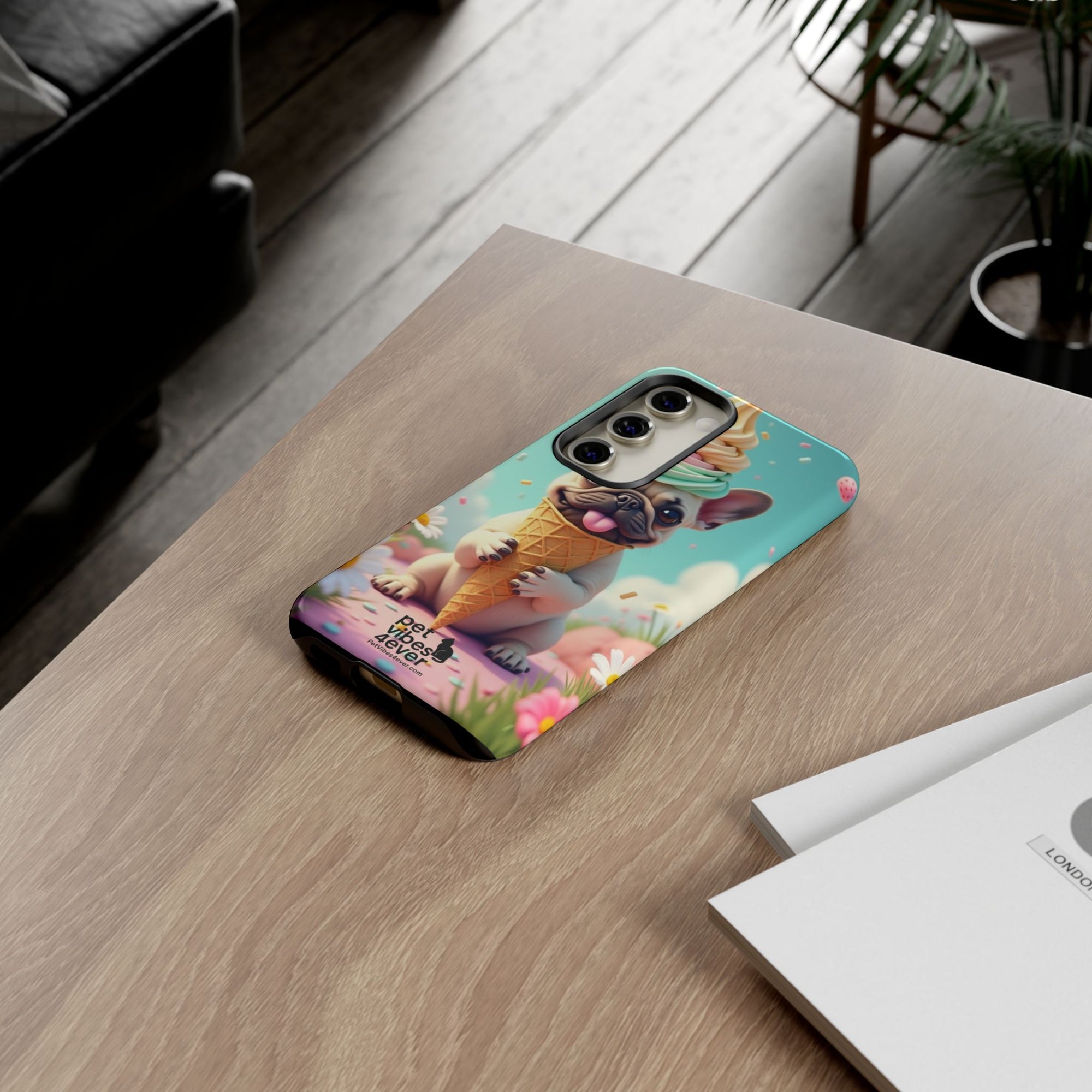 Cute Dog Phone Case, Pet Lover Gift, Tough iPhone/Android Cover, Dog Art, Fun Phone Accessory