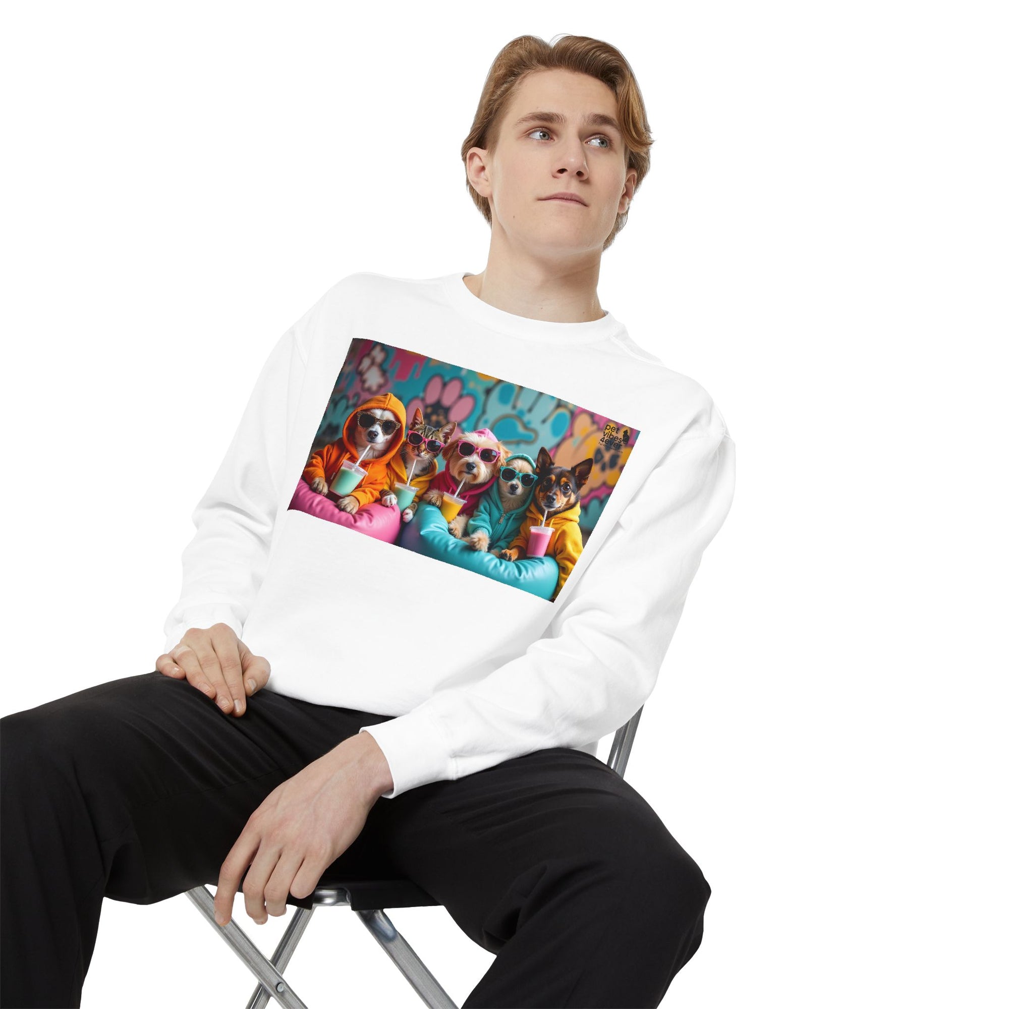 Colorful Dog Lovers Unisex Sweatshirt, Cozy Apparel for Pet Owners, Gift for Dog Lovers, Cute Animal Sweatshirt, Fun Casual Wear