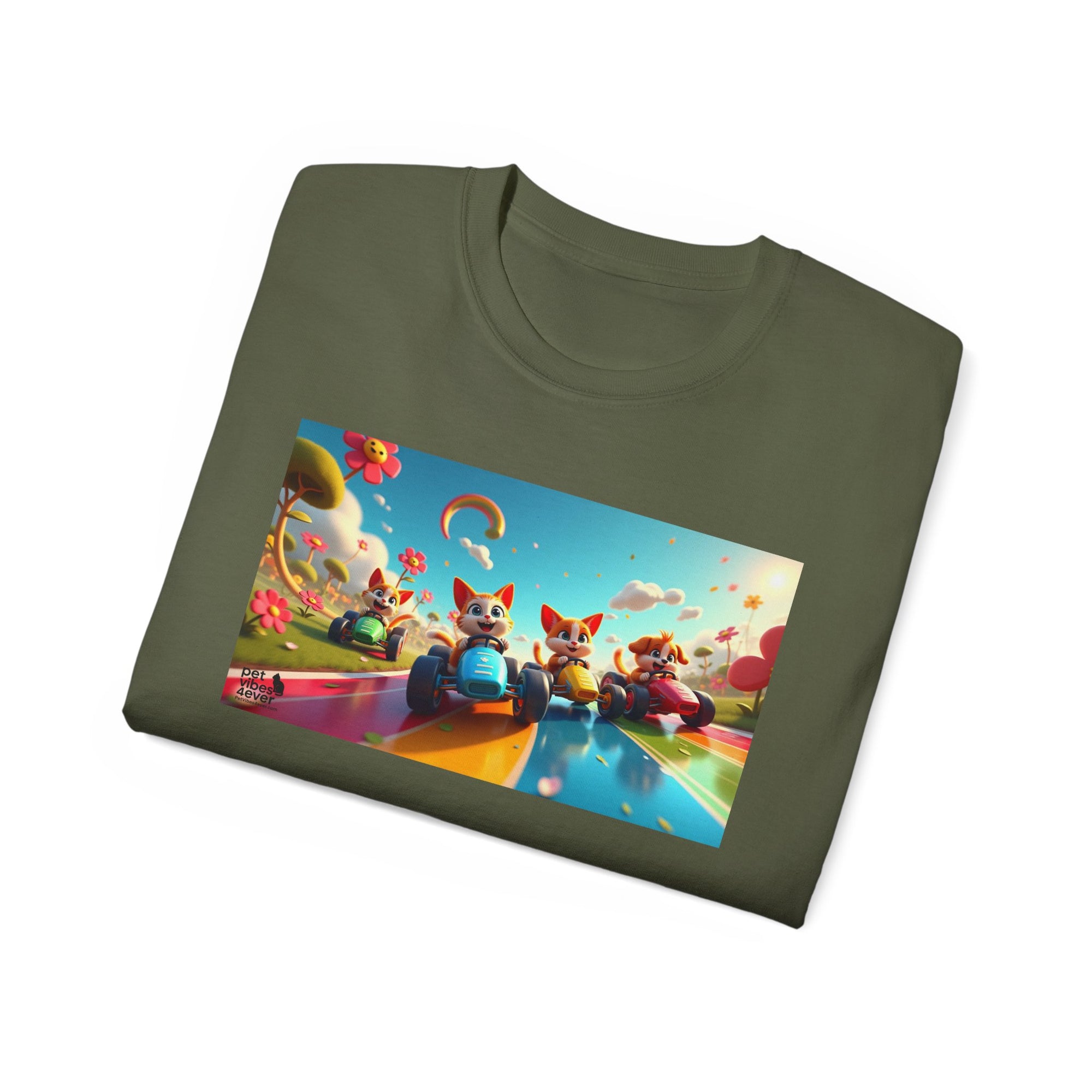 Colorful Fantasy Art Tee, Unisex Tee, Graphic T-Shirt, Fun Gift, Casual Wear, Summer Style, Festival Fashion