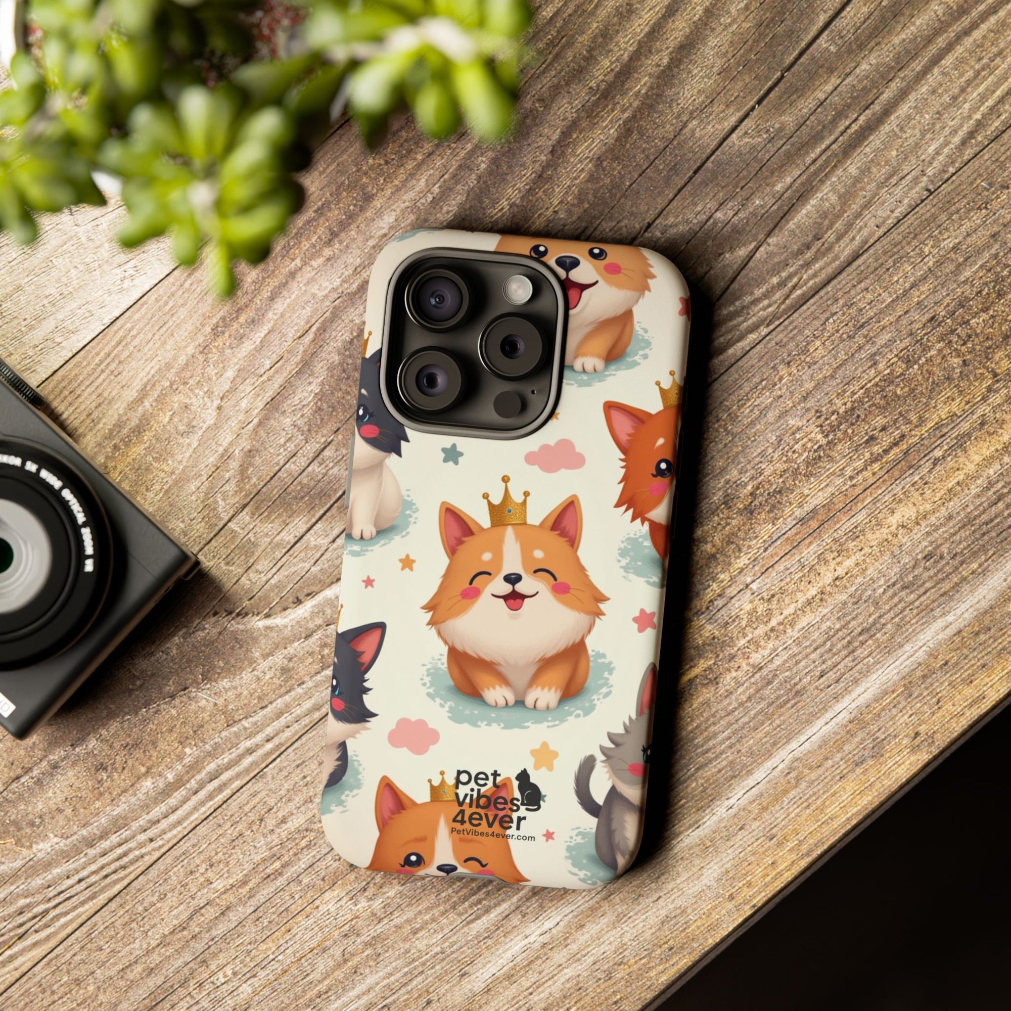 Cute Pet Phone Case, Dog Lover Accessory, Cat Phone Cover, Gift for Animal Lovers, Birthday Present, Pet Vibes Forever