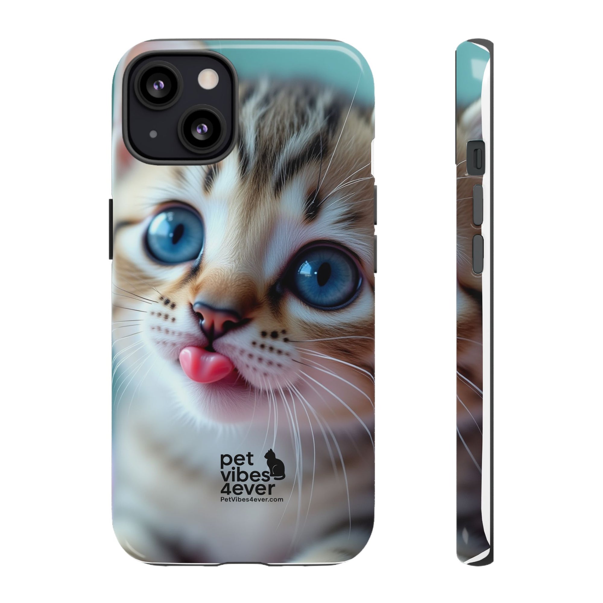 Cute Cat Phone Case, Pet Lover Gift, Funny Animal Protector, Cute Tech Accessories, Cat Mom Gift