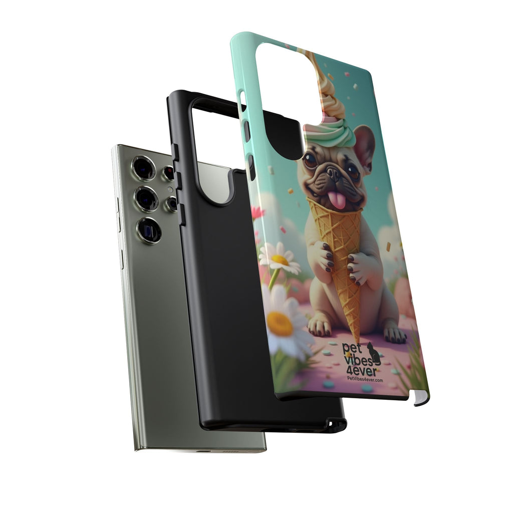 Cute Dog Phone Case, Pet Lover Gift, Tough iPhone/Android Cover, Dog Art, Fun Phone Accessory