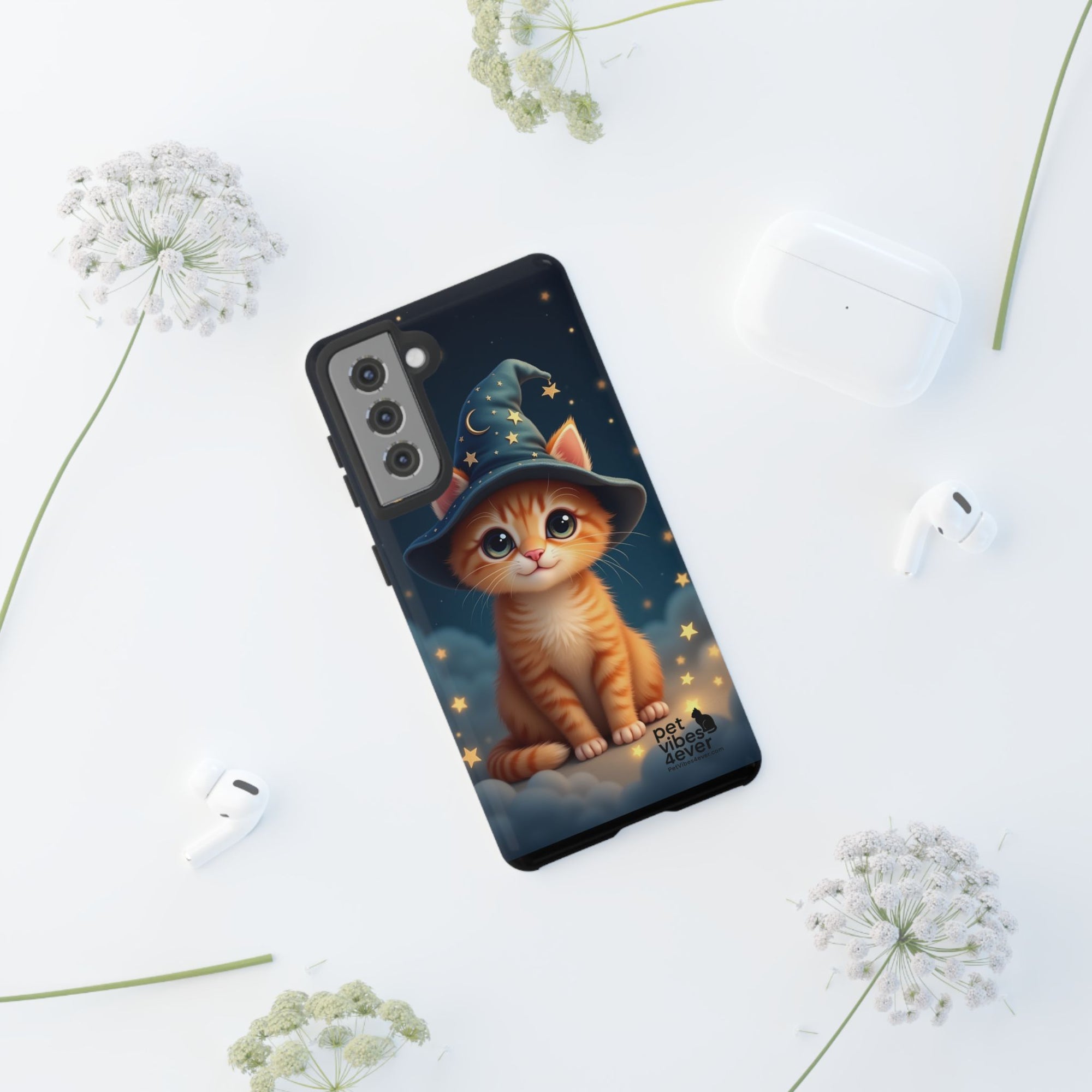 Cat-Themed Phone Case, Magical Cat Case, Pet Lover Gift, Cute Animal Accessories, Birthday Present For Cat Owners