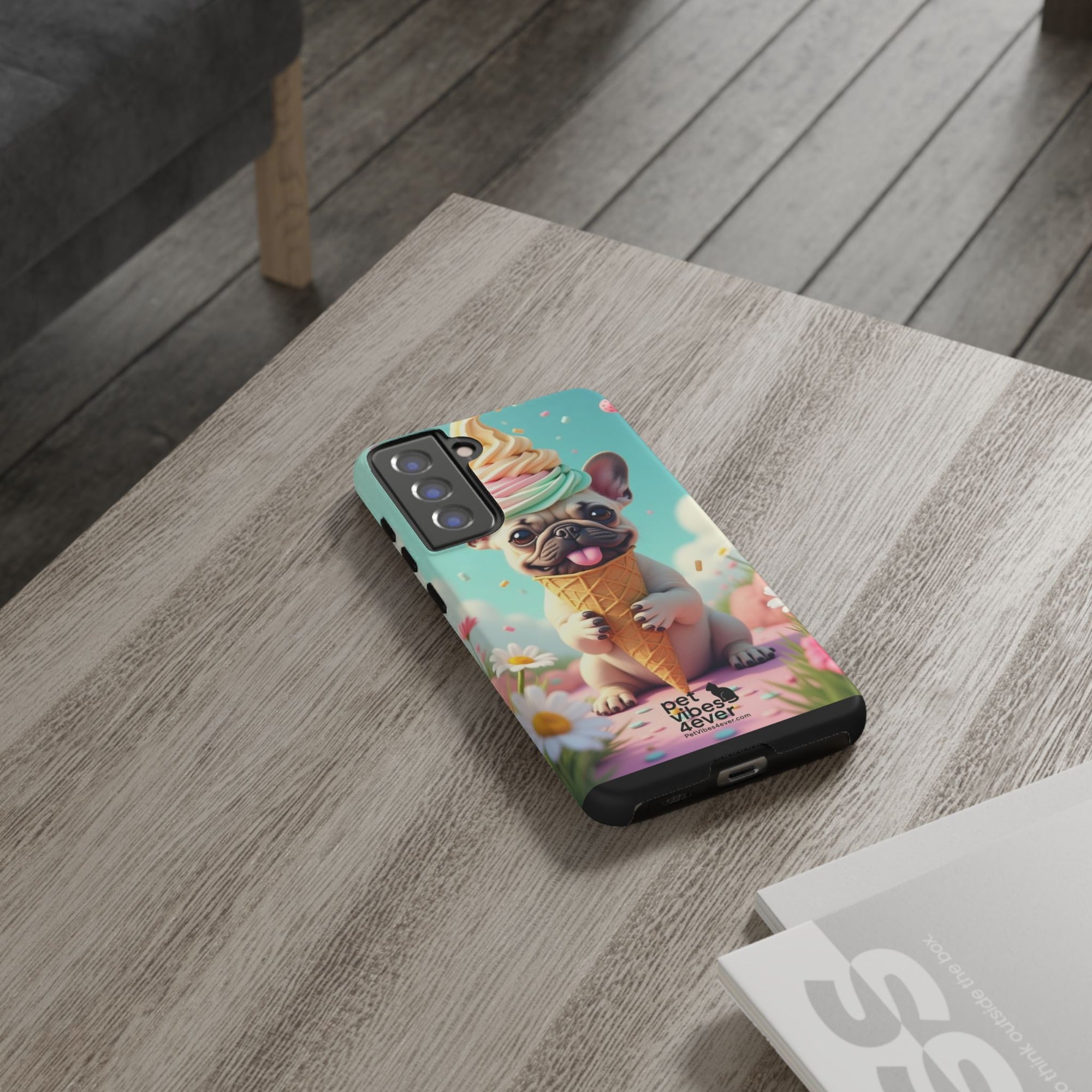 Cute Dog Phone Case, Pet Lover Gift, Tough iPhone/Android Cover, Dog Art, Fun Phone Accessory