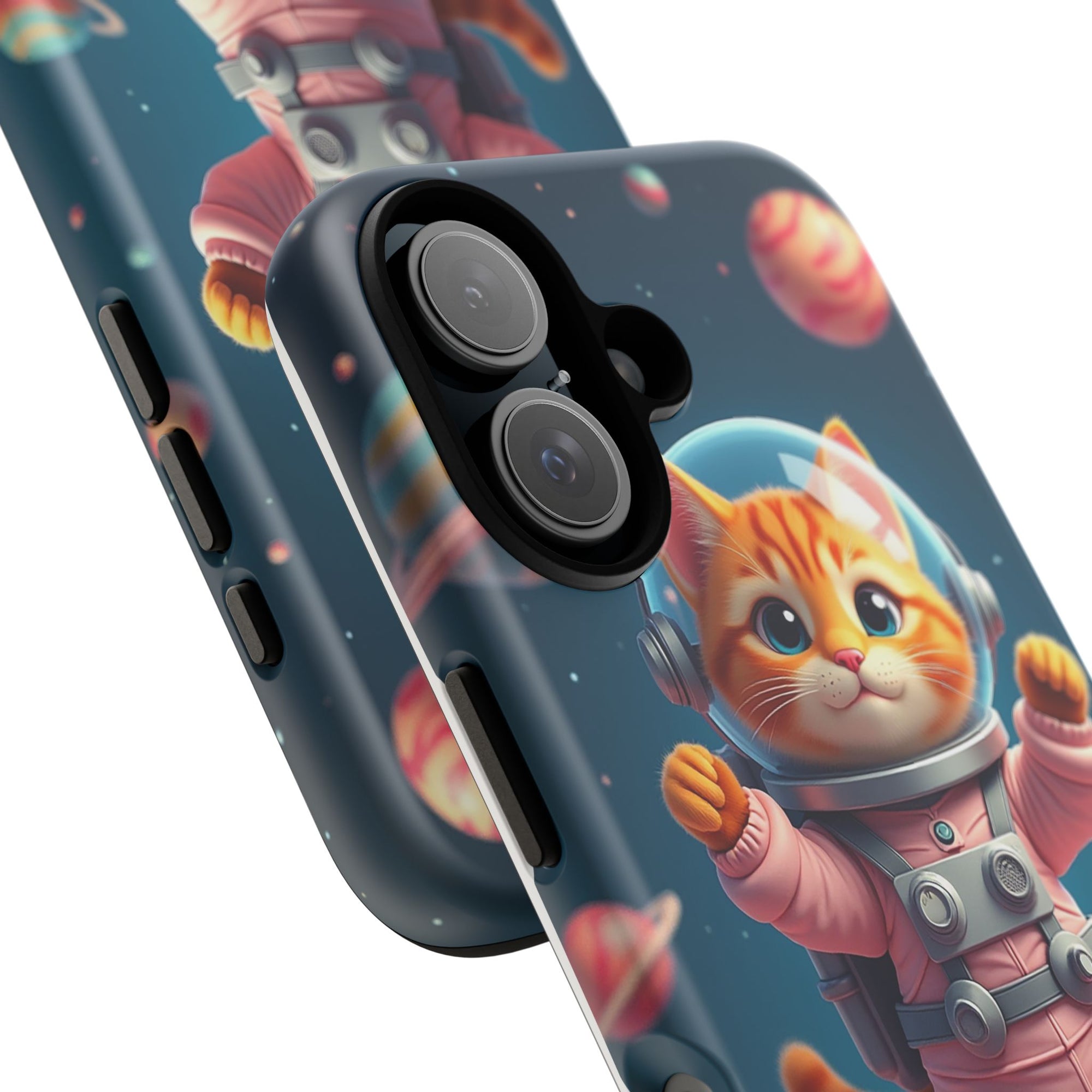 Cute Cat Phone Case, Cat Lovers Gift, Astrological Accessories, Fun Tech Gear, Space Theme Phone Cover