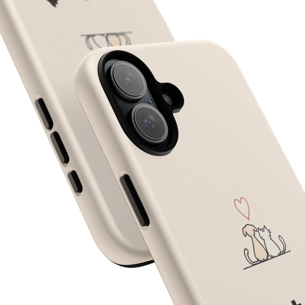 Pet Lovers Phone Case, Cute Animal Design, Tough Cases for Dog and Cat Lovers, Gift for Pet Owners, Unique Pet Accessory