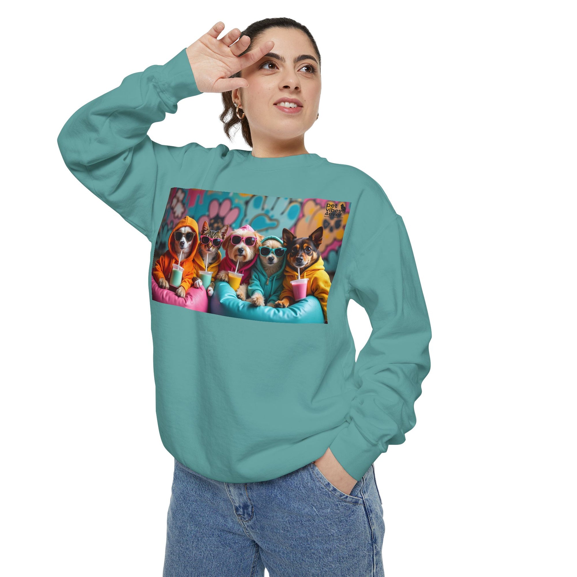 Colorful Dog Lovers Unisex Sweatshirt, Cozy Apparel for Pet Owners, Gift for Dog Lovers, Cute Animal Sweatshirt, Fun Casual Wear