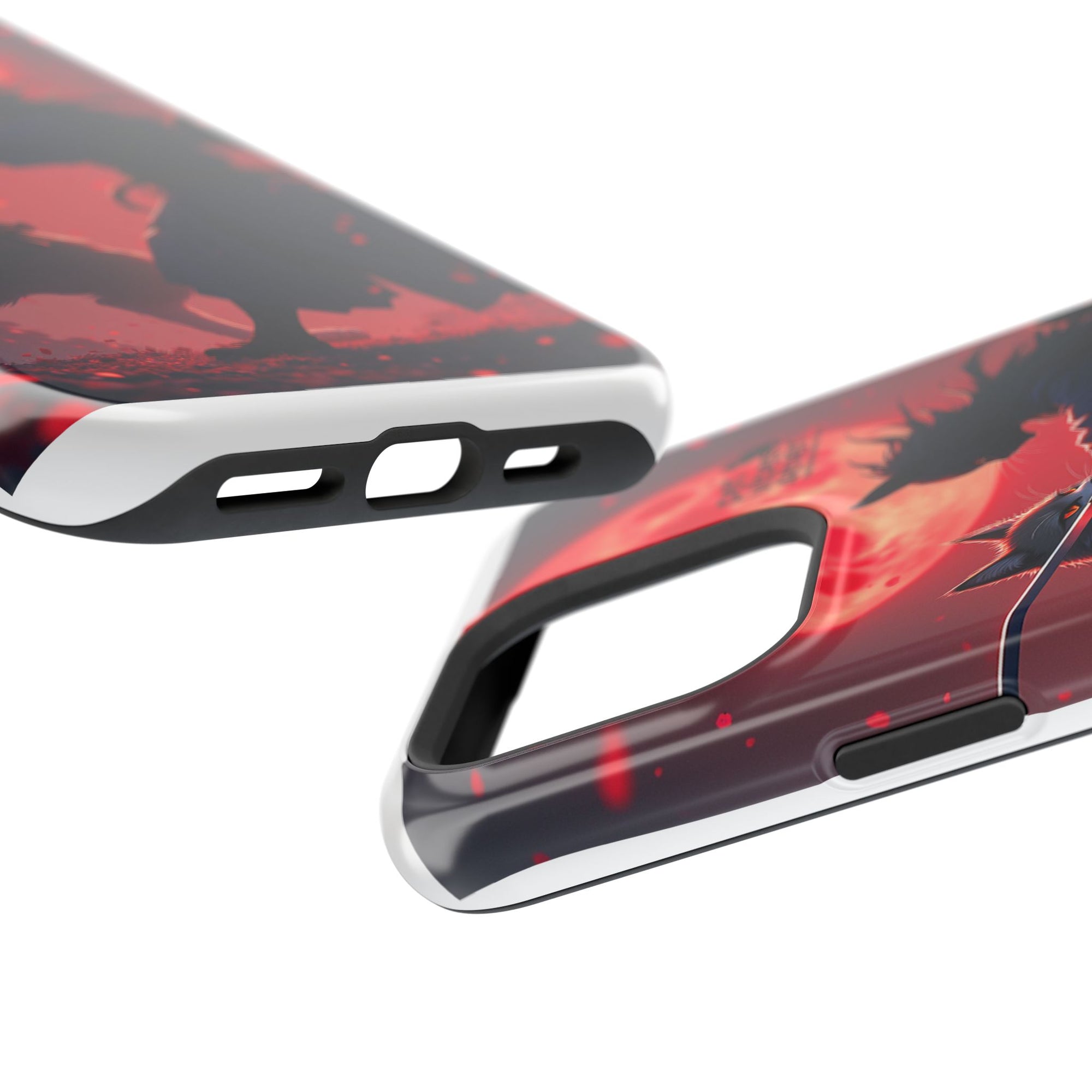 Samurai Cat Phone Case – Impact-Resistant, Pet Lovers, Cool Tech Accessories, Anime Aesthetic, Unique Gifts