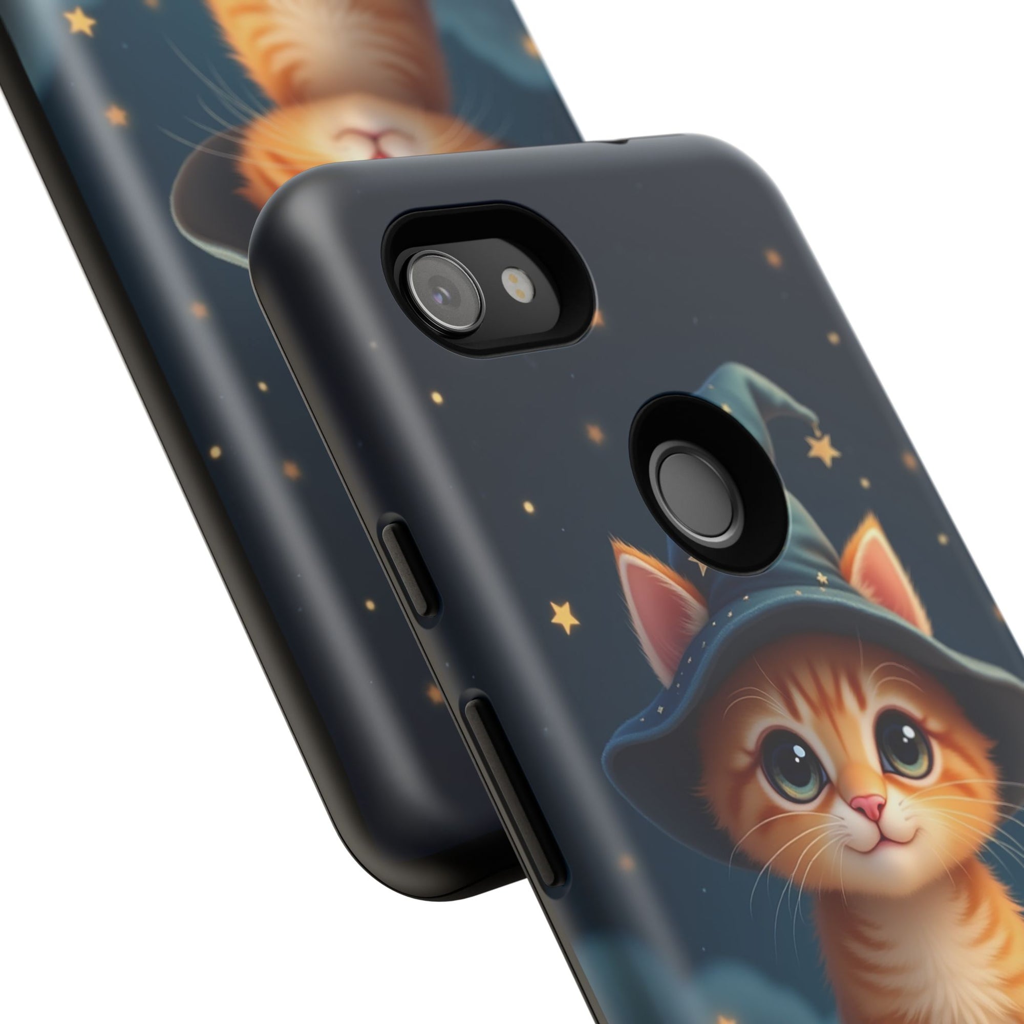 Cat-Themed Phone Case, Cute Cat Case, Pet Lover Gift, Kawaii Phone Accessory, Celestial Cat Design, Stylish Gadget Protector