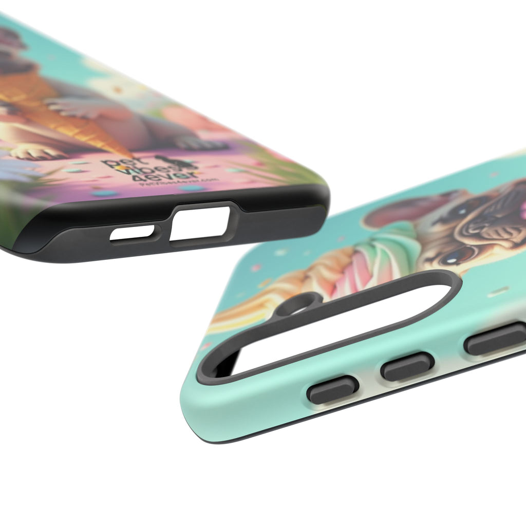 Cute Dog Phone Case, Pet Lover Gift, Tough iPhone/Android Cover, Dog Art, Fun Phone Accessory
