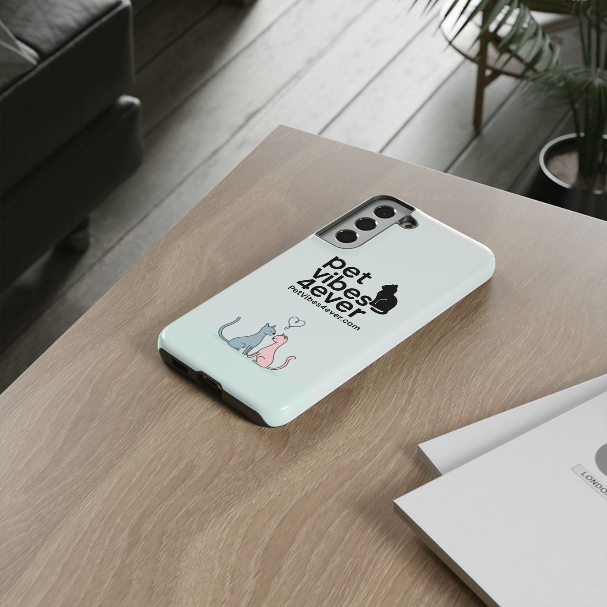Cute Cat Phone Case, Colorful Tough Case for Pet Lovers, Cat-Themed Accessory, Gift for Animal Lovers, Mobile Phone Protection