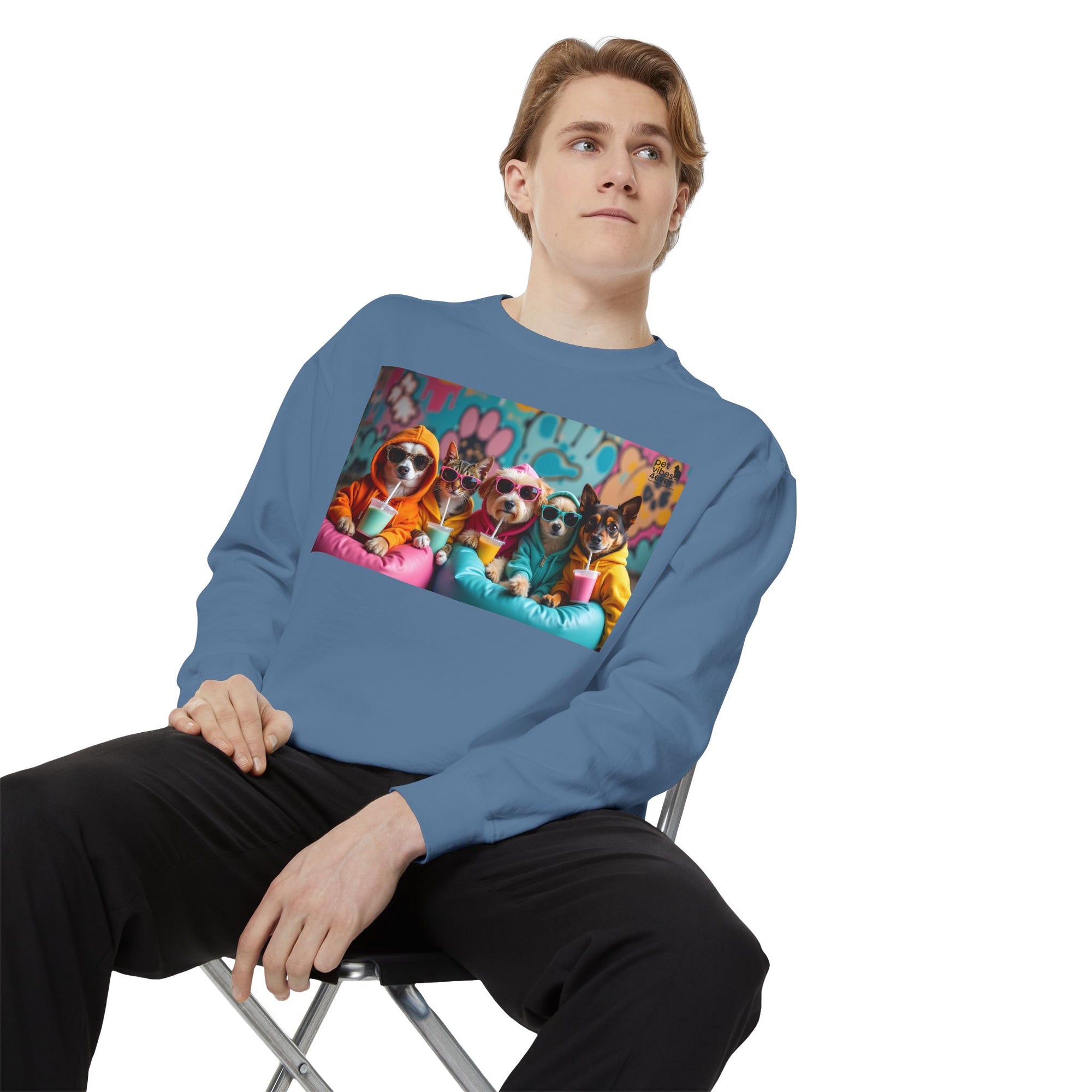 Colorful Dog Lovers Unisex Sweatshirt, Cozy Apparel for Pet Owners, Gift for Dog Lovers, Cute Animal Sweatshirt, Fun Casual Wear