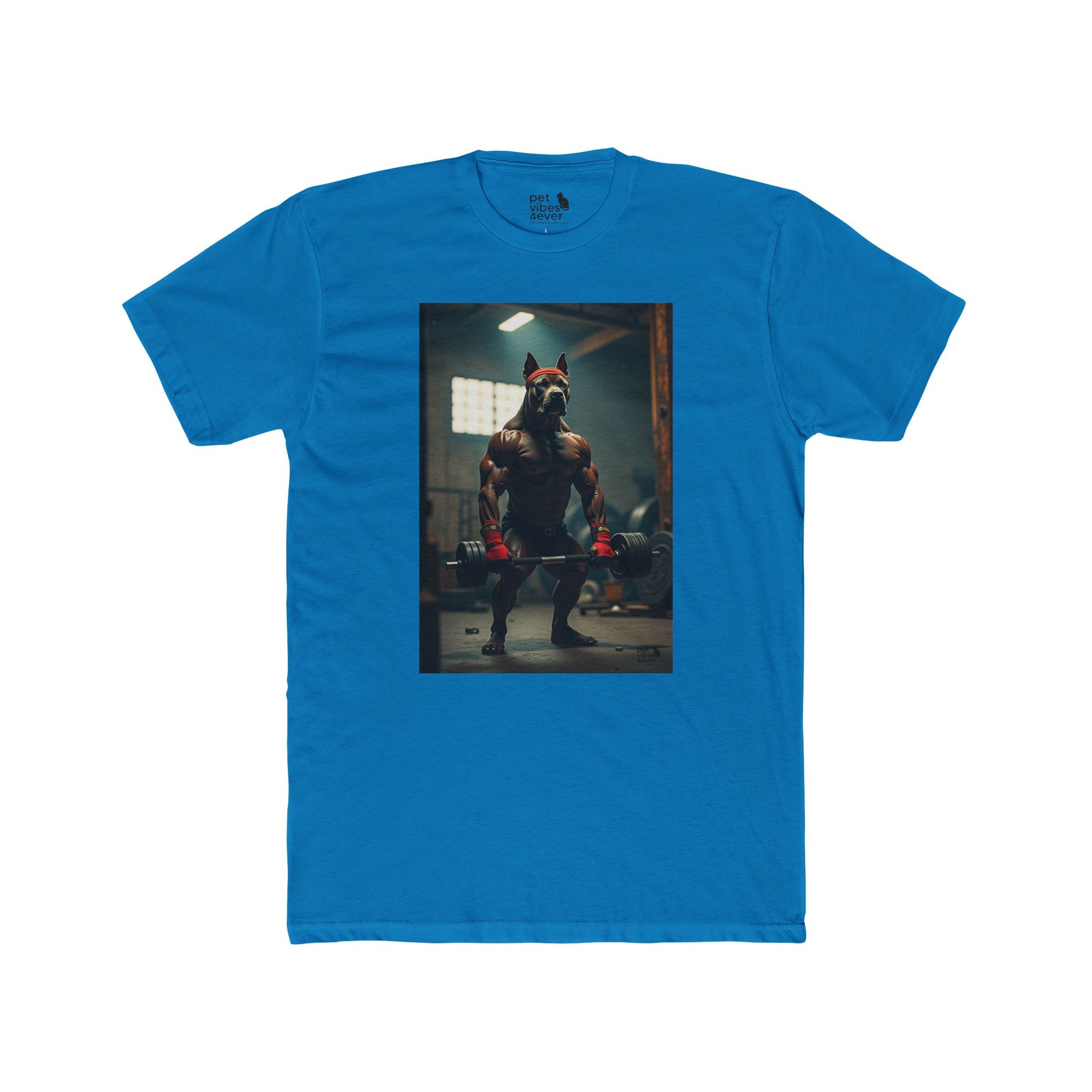 Muscle Theme Unisex Cotton Crew Tee - Fitness, Gym Shirt, Workout Apparel, Gift for Him, Motivational Wear