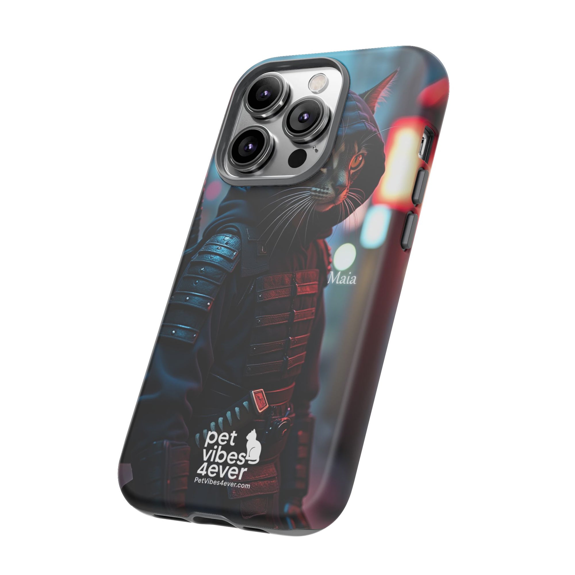 Tough Cases: Cool Cat Phone Case with 'Pet Vibes 4ever', Perfect for Cat Lovers, Unique Gift for Pet Enthusiasts, Fun Phone Accessory, [...]