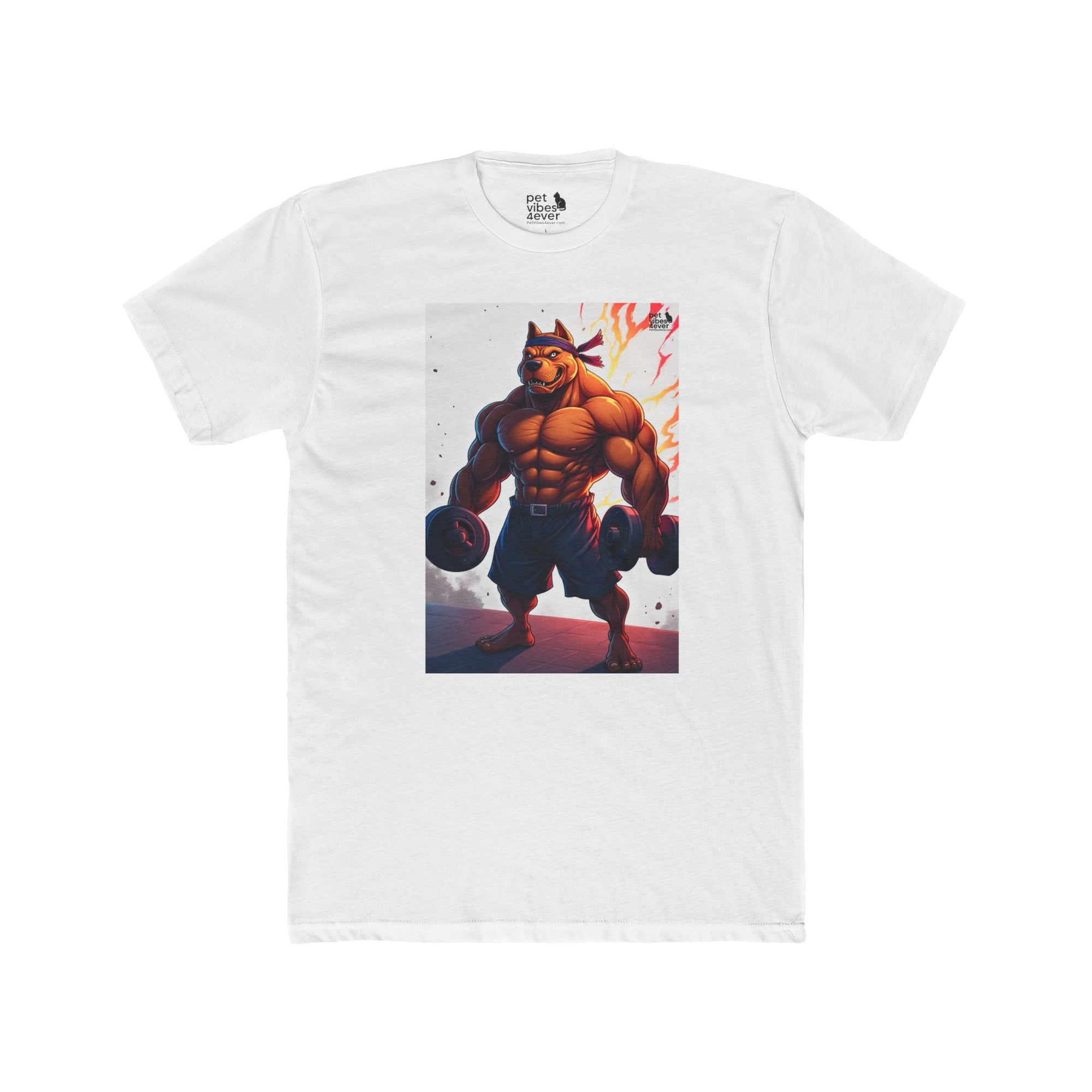Muscle Bear Unisex Cotton Crew Tee, Gym Shirt, Fitness Apparel, Workout Top, Cartoon Graphic Tee, Gift for Him