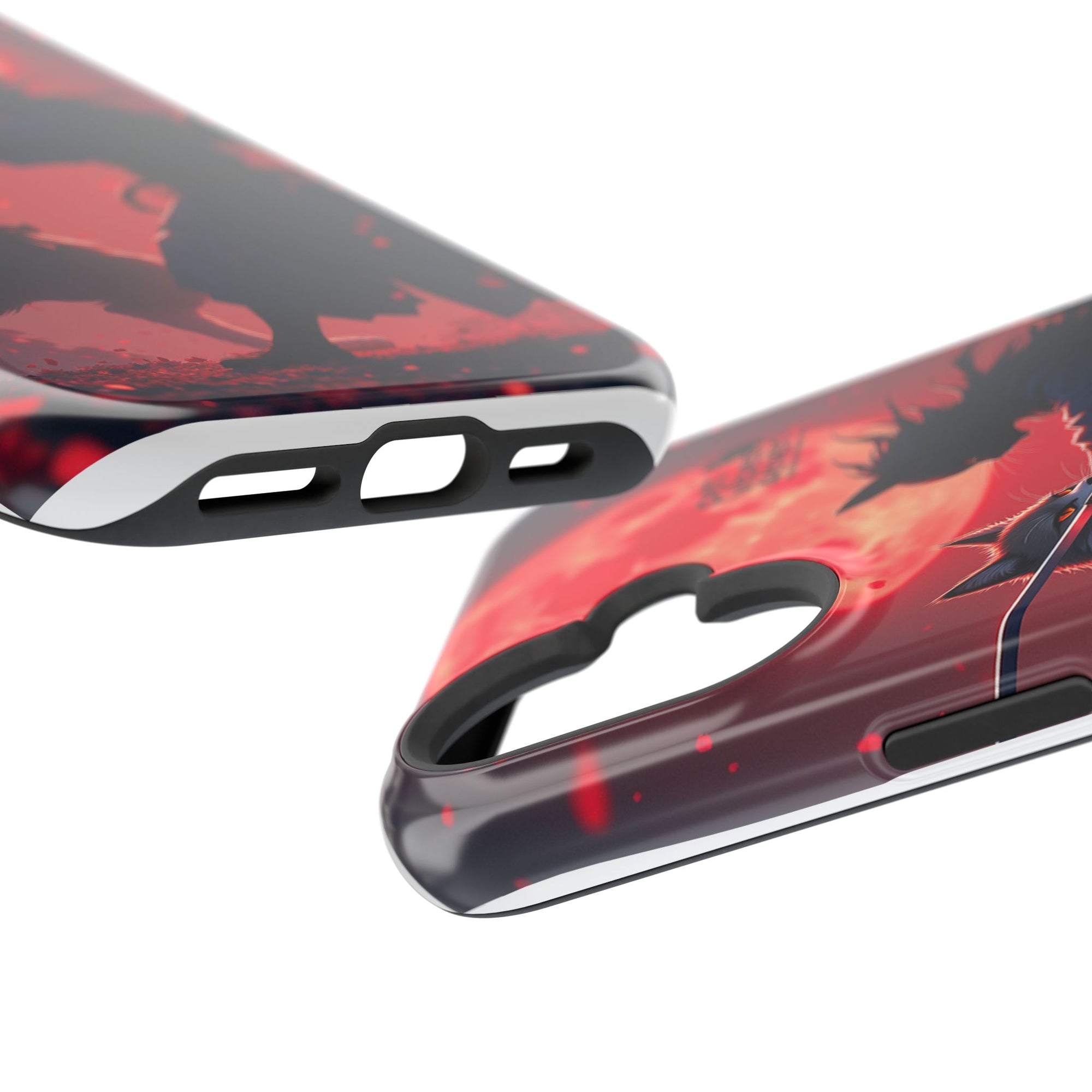Samurai Cat Phone Case – Impact-Resistant, Pet Lovers, Cool Tech Accessories, Anime Aesthetic, Unique Gifts