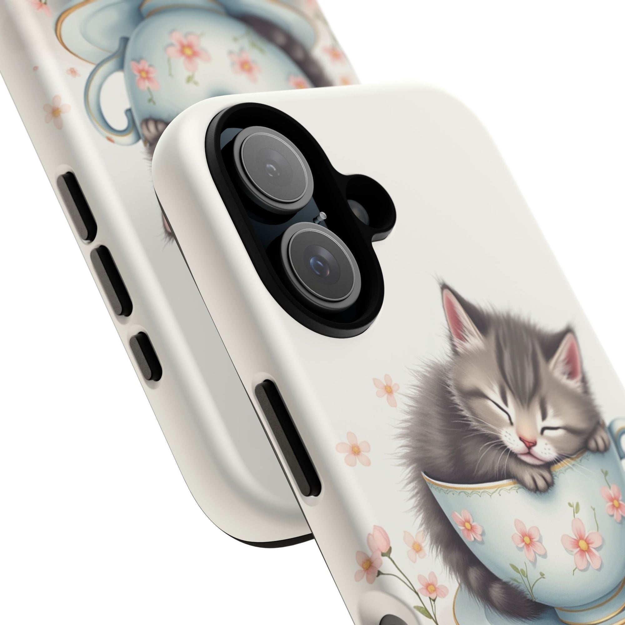 Cute Cat Phone Case - Tough Cases for Animal Lovers, Pet Gifts, Phone Accessories, Kitten Merchandise, Cute Cat Decor
