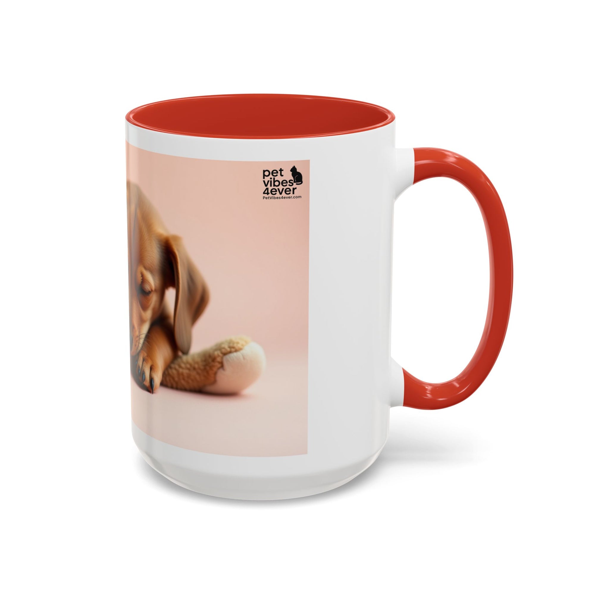 Cute Dog and Toy Accent Coffee Mug - Perfect for Pet Lovers, Gift for Animal Enthusiasts, Adorable Mug for Home and Office