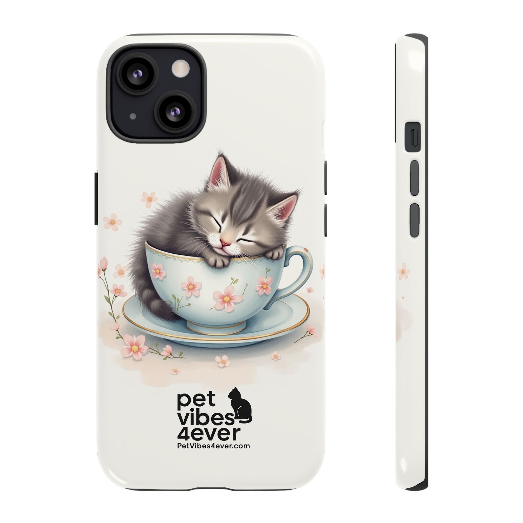 Cute Cat Phone Case - Tough Cases for Animal Lovers, Pet Gifts, Phone Accessories, Kitten Merchandise, Cute Cat Decor