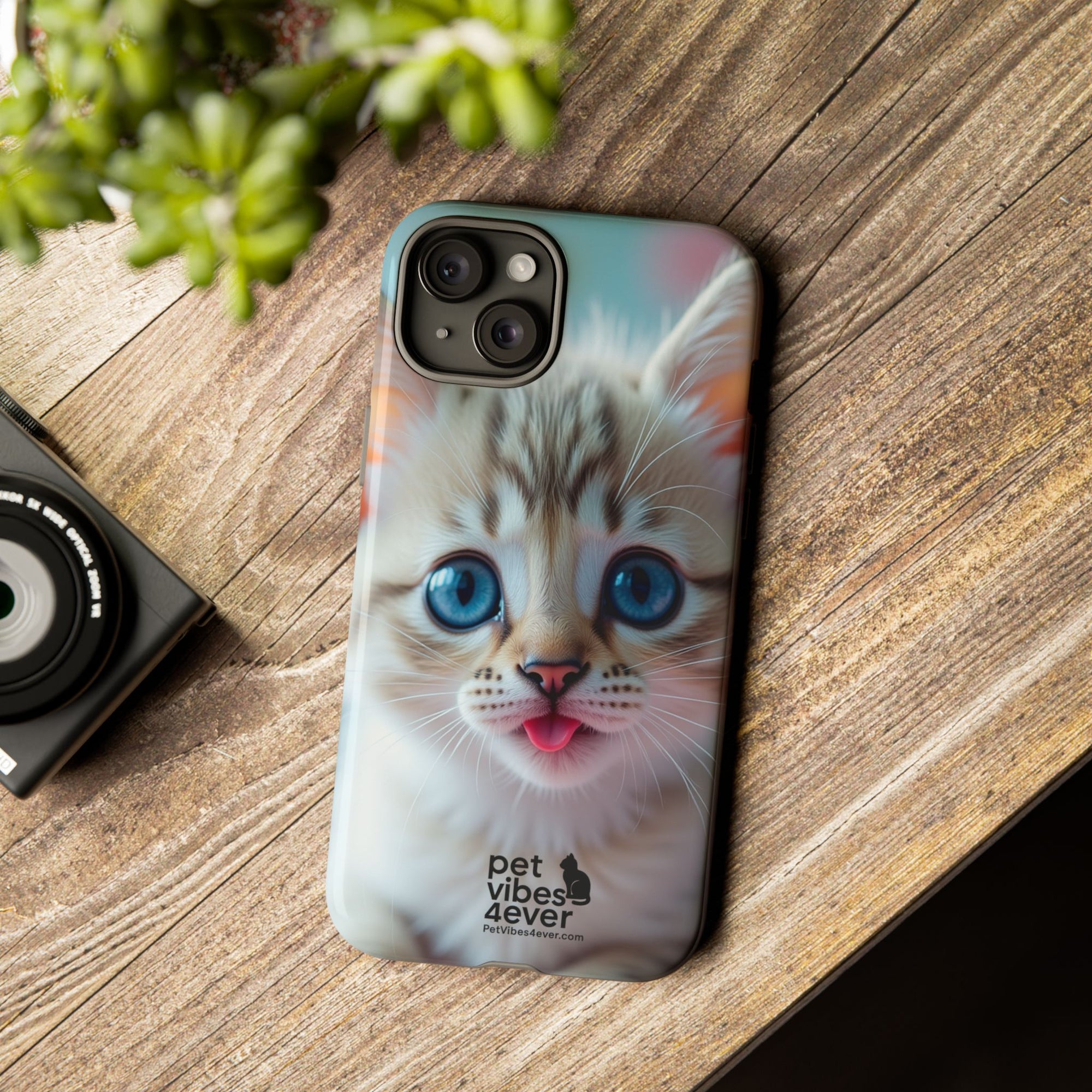Cute Cat Phone Case, Pet Lover Gift, Unique Phone Cover, Animal Design Accessory, Fun Pet Vibes, Kitty Protection Shell