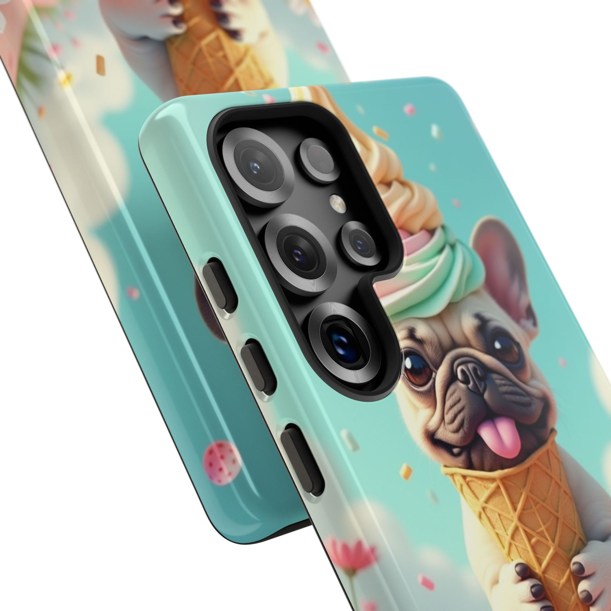 Cute Dog Phone Case, Pet Lover Gift, Tough iPhone/Android Cover, Dog Art, Fun Phone Accessory