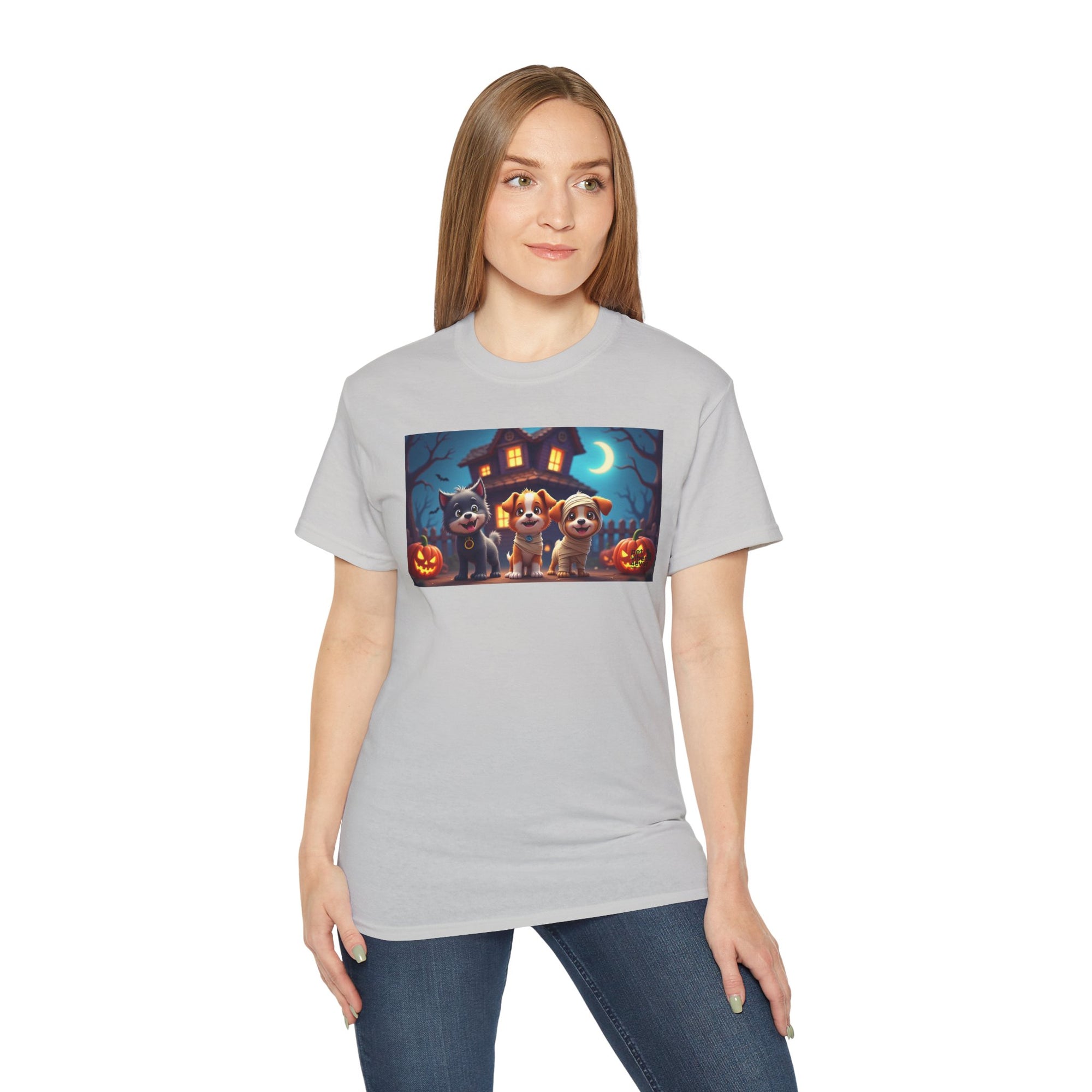 Halloween Pet Tee, Unisex Ultra Cotton T-Shirt, Cute Dog T-Shirt, Pet Lovers Gift, Halloween Costume Top