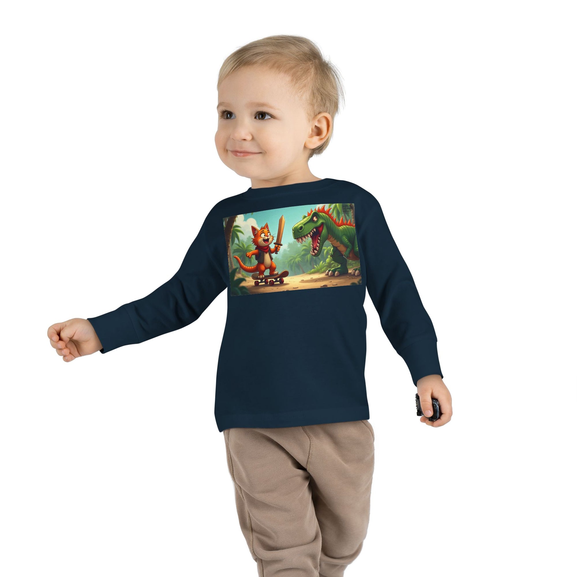 Whimsical Dinosaur Adventure Toddler Long Sleeve Tee - Perfect for Playdates, Birthdays, Family Outings, and Everyday Fun, Kids' [...]
