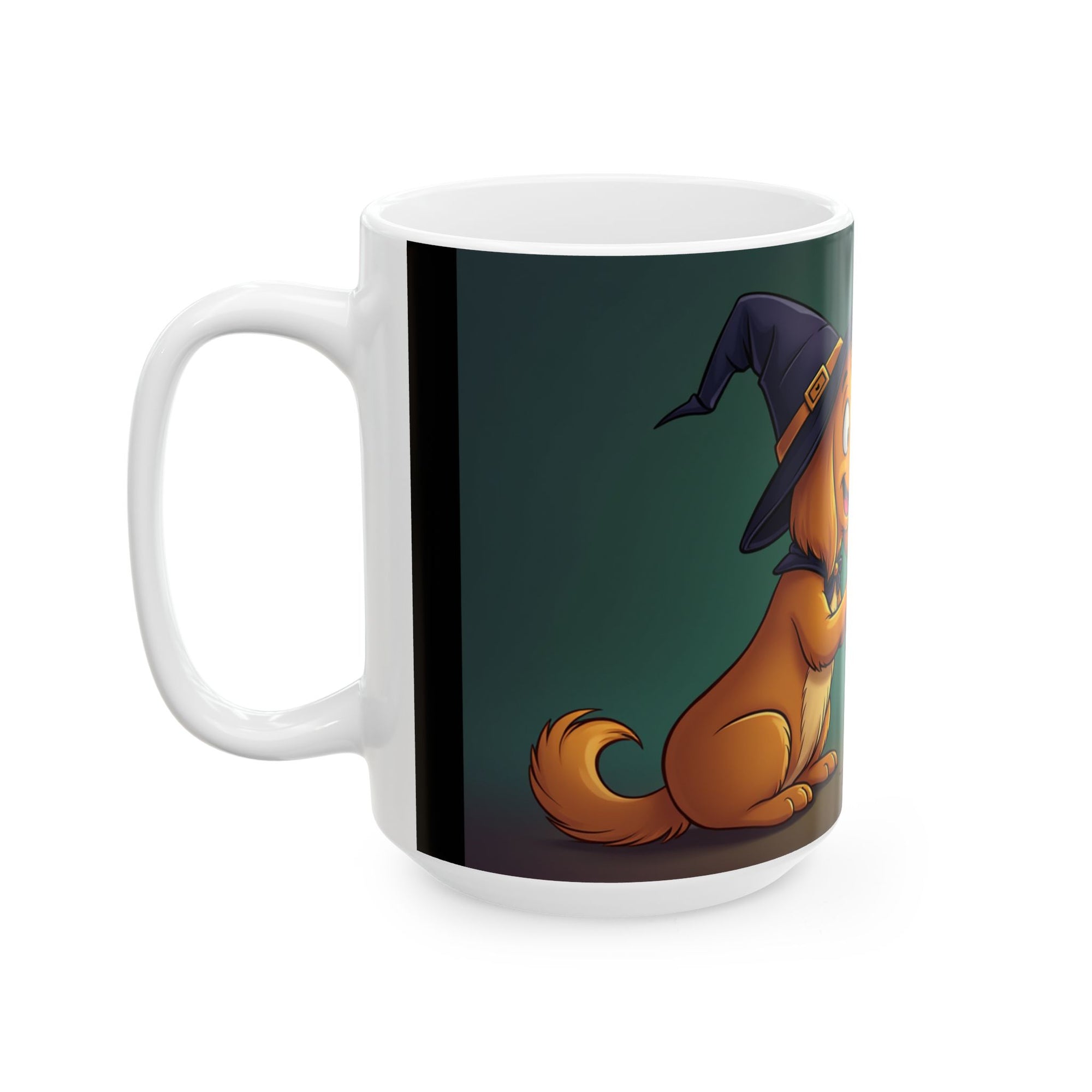 Whimsical Dog-Themed Ceramic Mug - Perfect for Coffee Lovers, Gift for Dog Owners, Halloween Decor, Animal Lovers' Cup, Fun Kitchen [...]