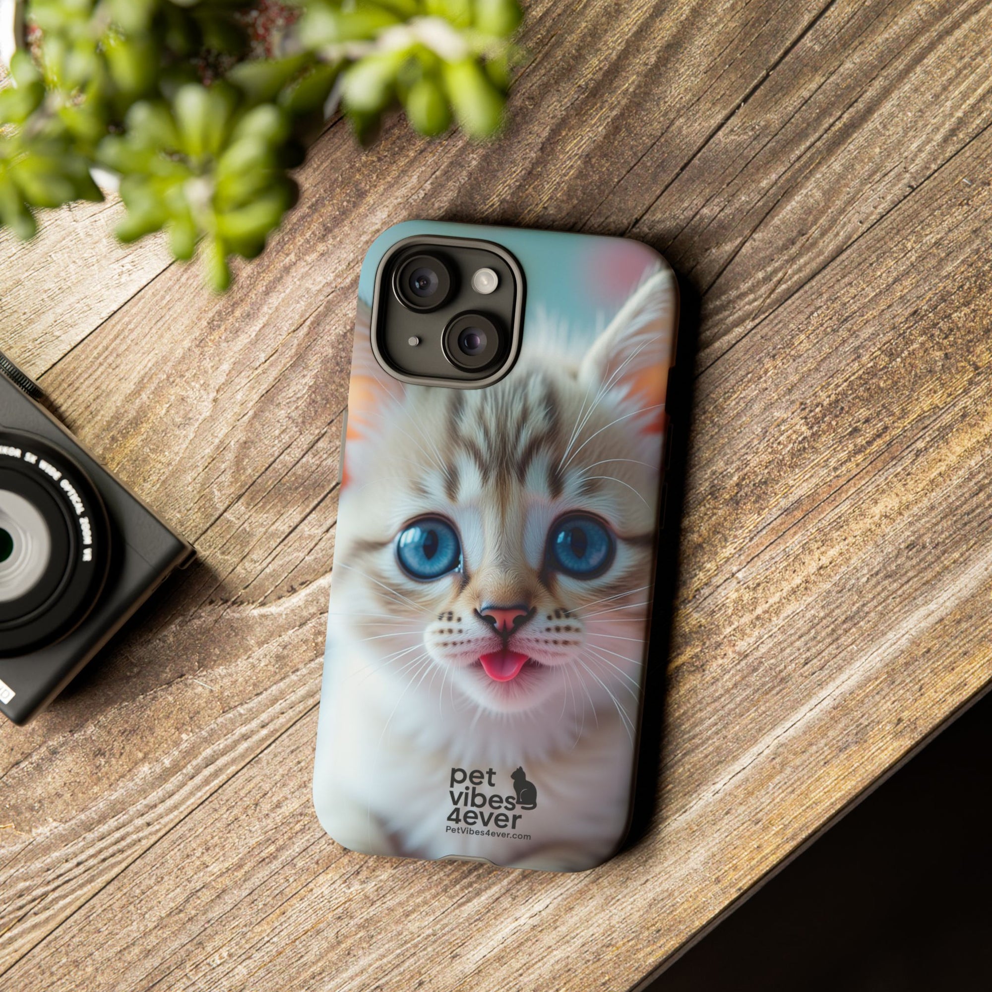 Cute Cat Phone Case, Pet Lover Gift, Unique Phone Cover, Animal Design Accessory, Fun Pet Vibes, Kitty Protection Shell