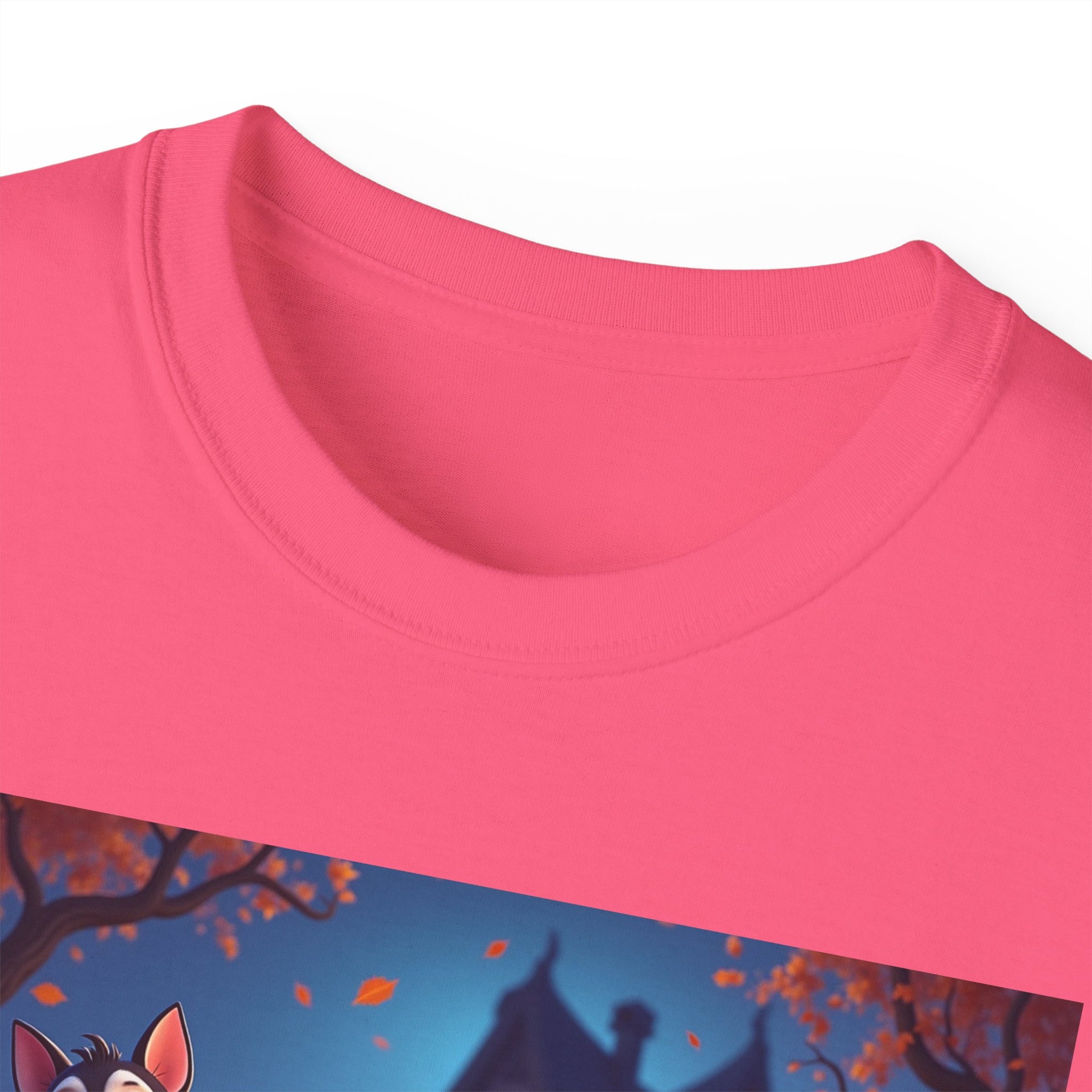 Whimsical Halloween Animal Tee, Unisex Cotton Shirt, Cute Graphic Tee, Fall Festival Apparel, Spooky Season Gift