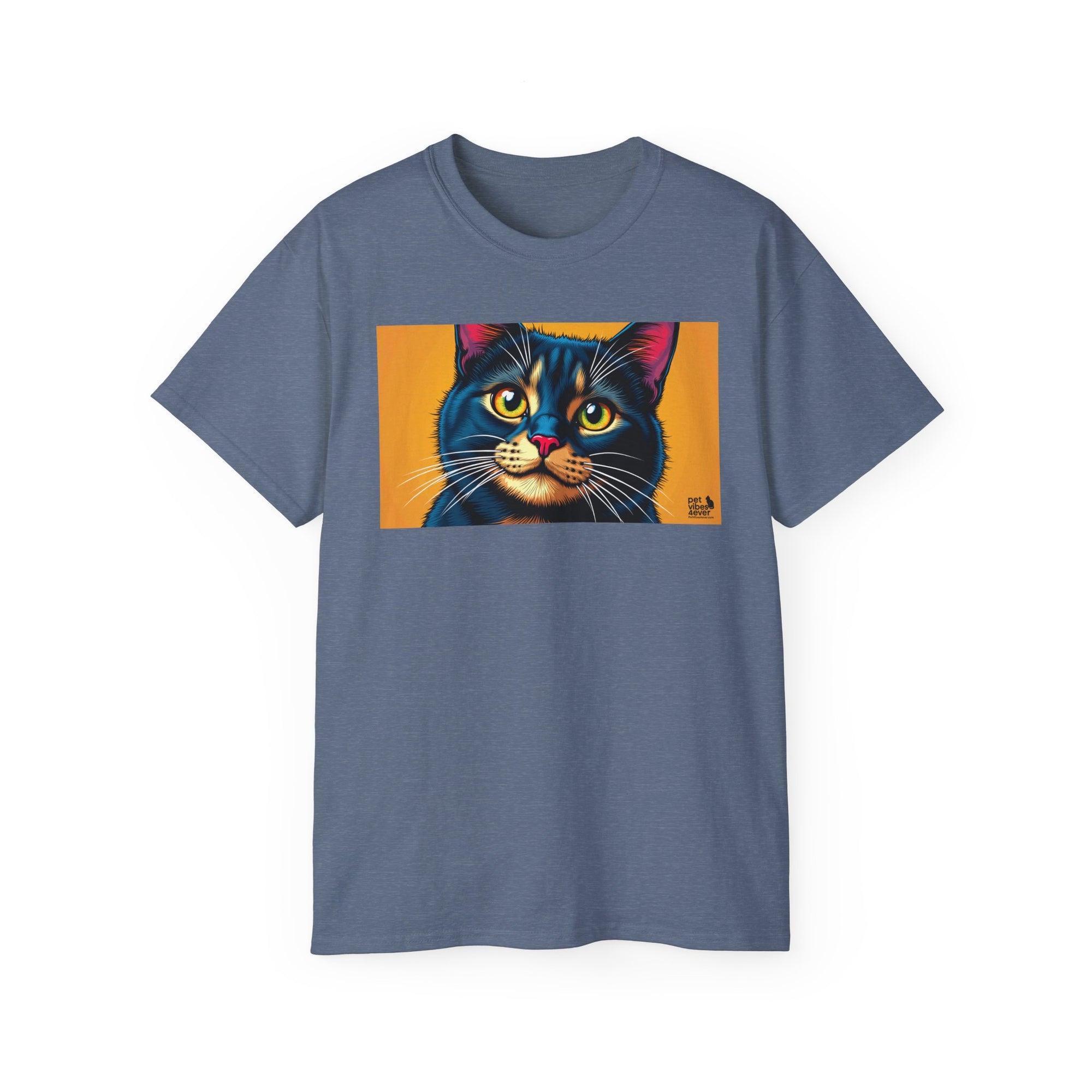 Whimsical Cat Art Tee, Funny Cat Lover Shirt, Gift for Cat Owners, Unique Pet Theme Apparel, Cozy Everyday Wear, Birthday Gift