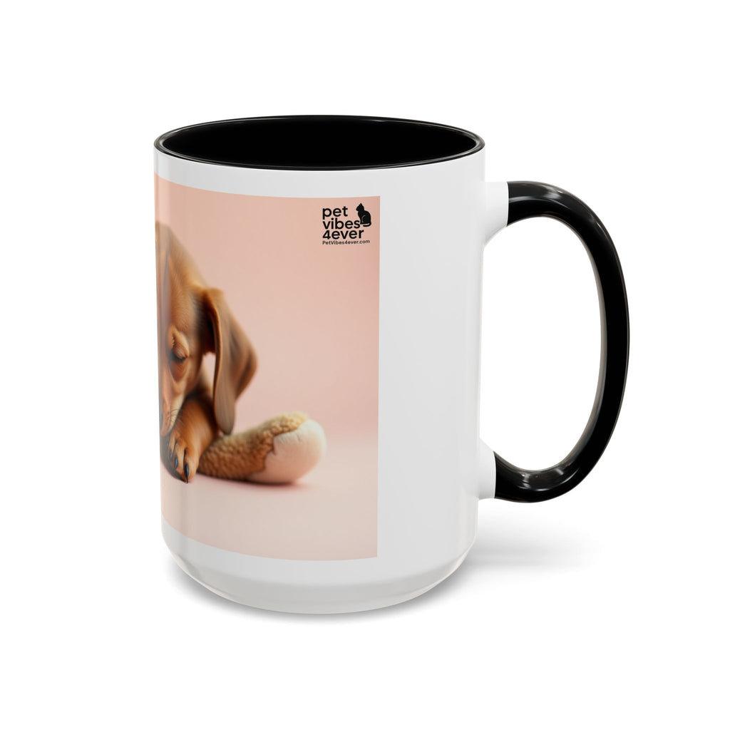 Cute Dog and Toy Accent Coffee Mug - Perfect for Pet Lovers, Gift for Animal Enthusiasts, Adorable Mug for Home and Office