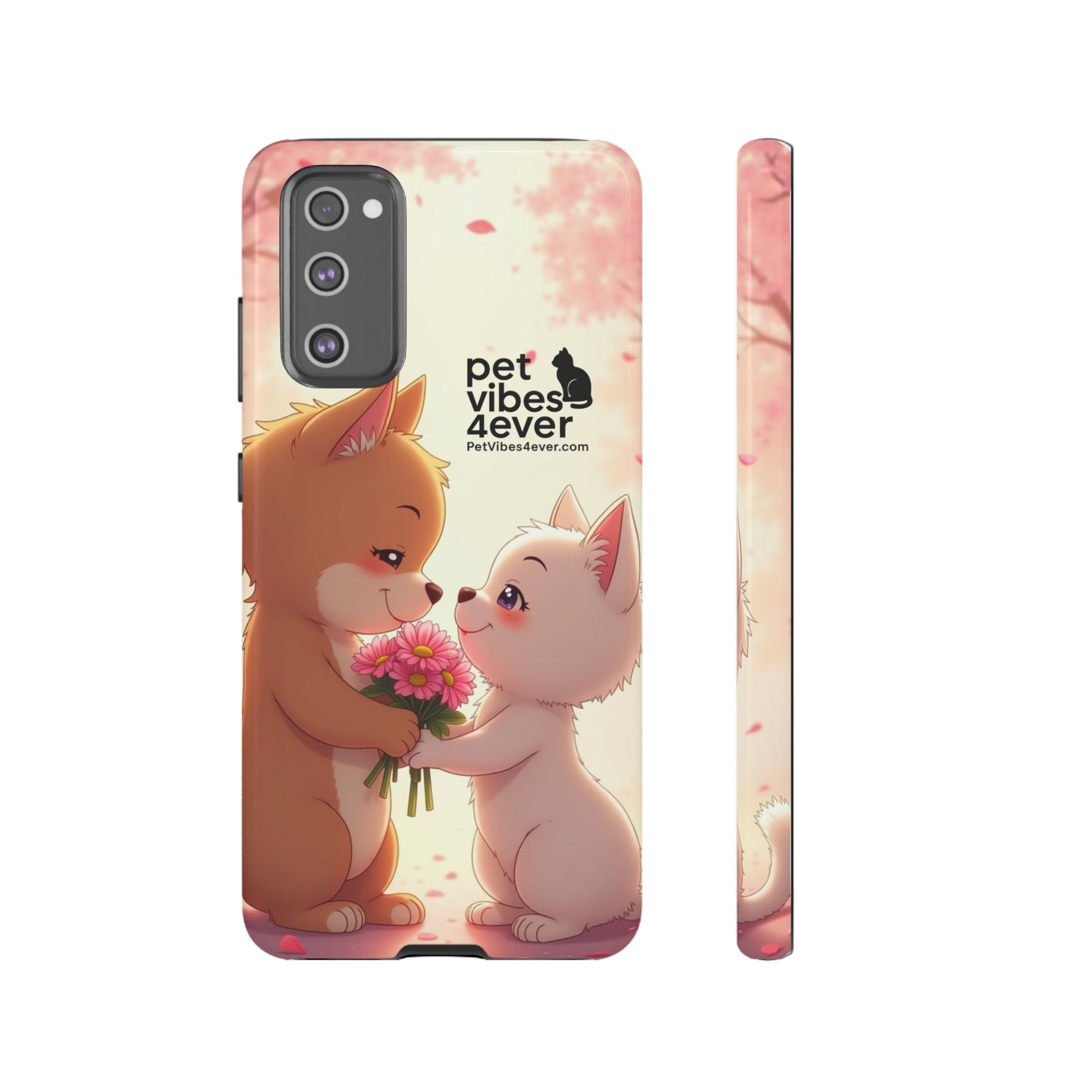 Cute Pet Themed Phone Case, Animal Lovers Gift, Valentine's Day, Cute Phone Cover, Pet Vibes Forever