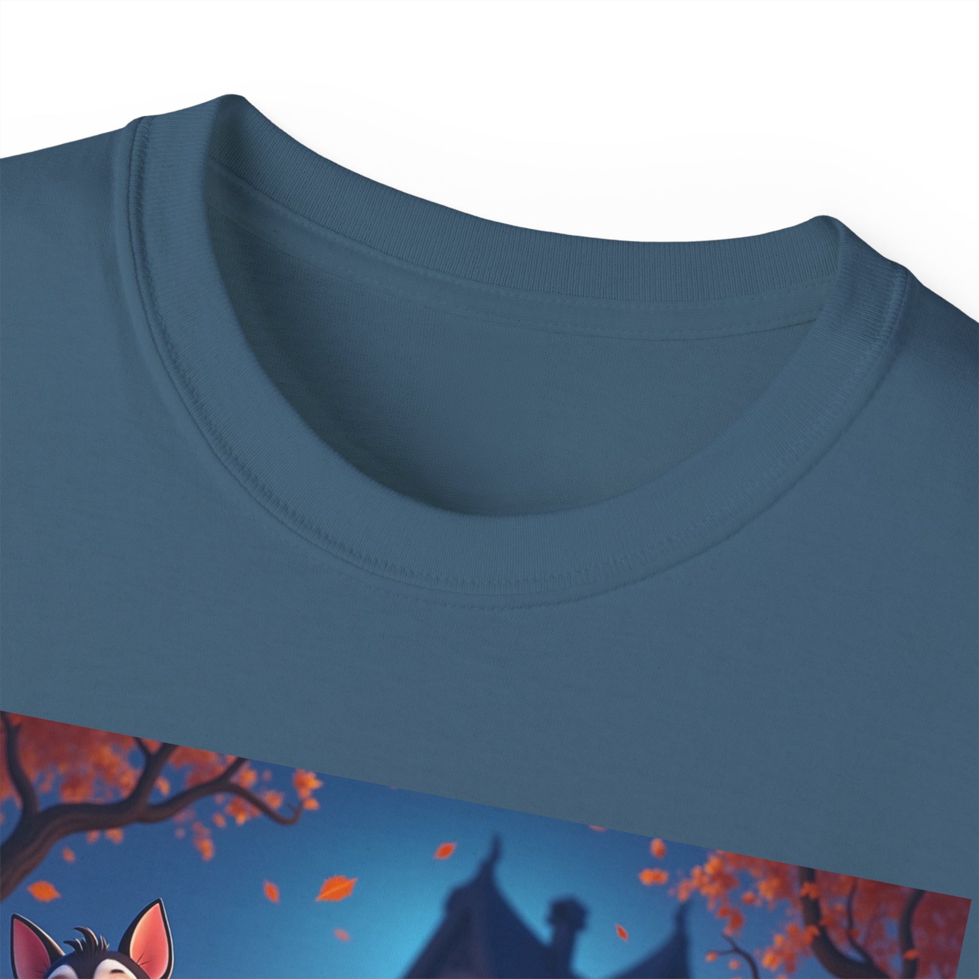 Whimsical Halloween Animal Tee, Unisex Cotton Shirt, Cute Graphic Tee, Fall Festival Apparel, Spooky Season Gift