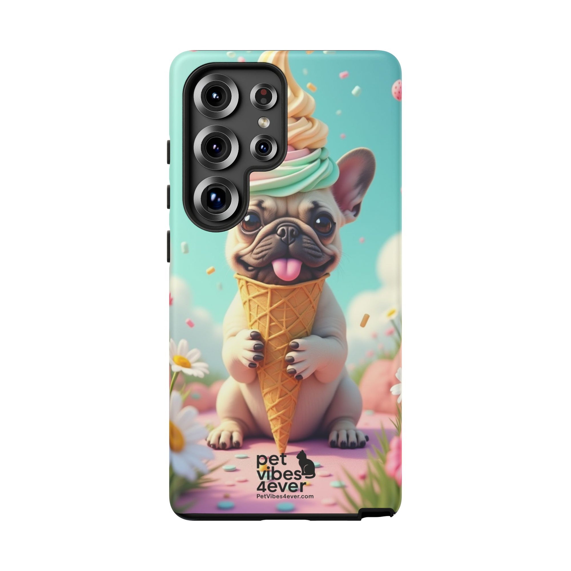 Cute Dog Phone Case, Pet Lover Gift, Tough iPhone/Android Cover, Dog Art, Fun Phone Accessory
