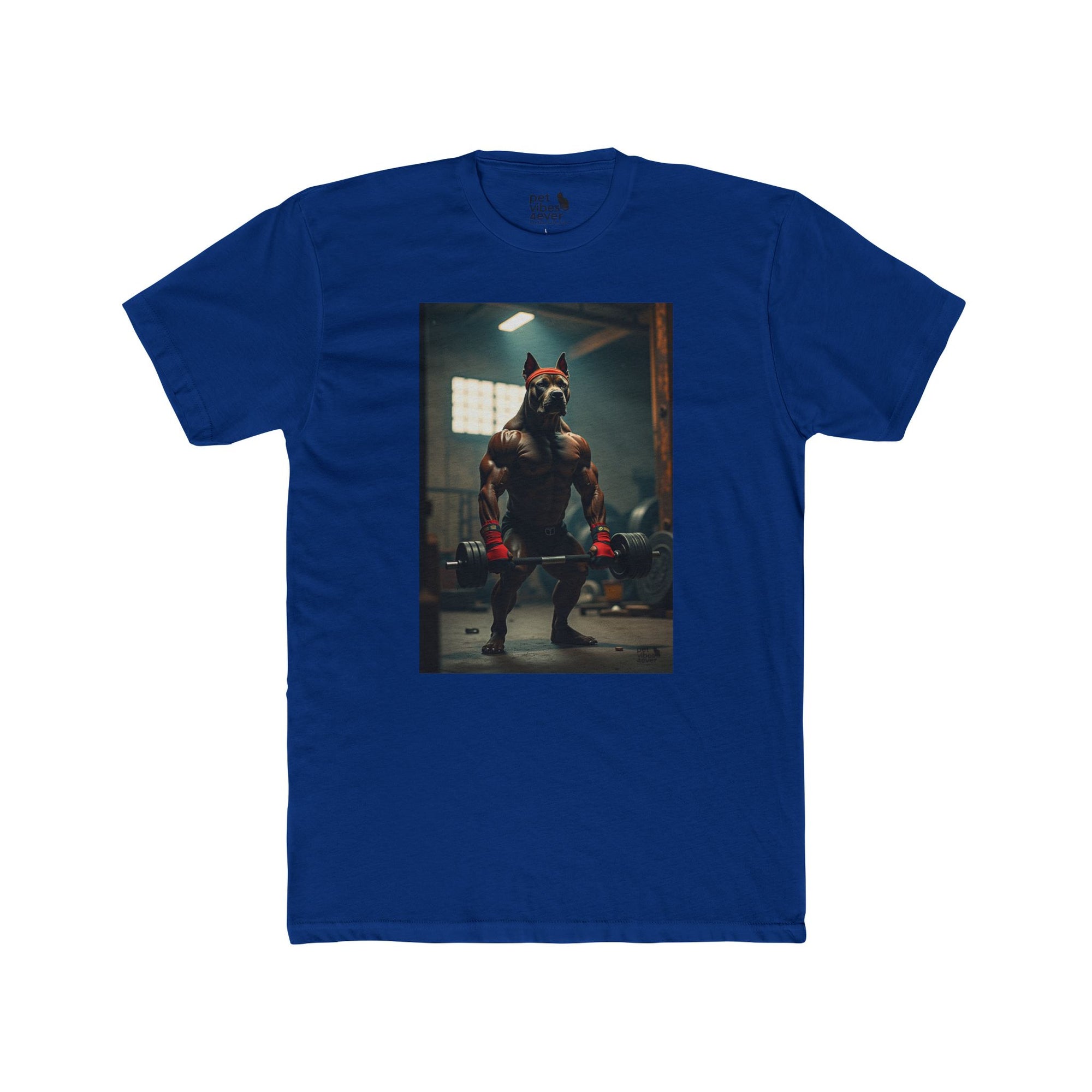 Muscle Theme Unisex Cotton Crew Tee - Fitness, Gym Shirt, Workout Apparel, Gift for Him, Motivational Wear