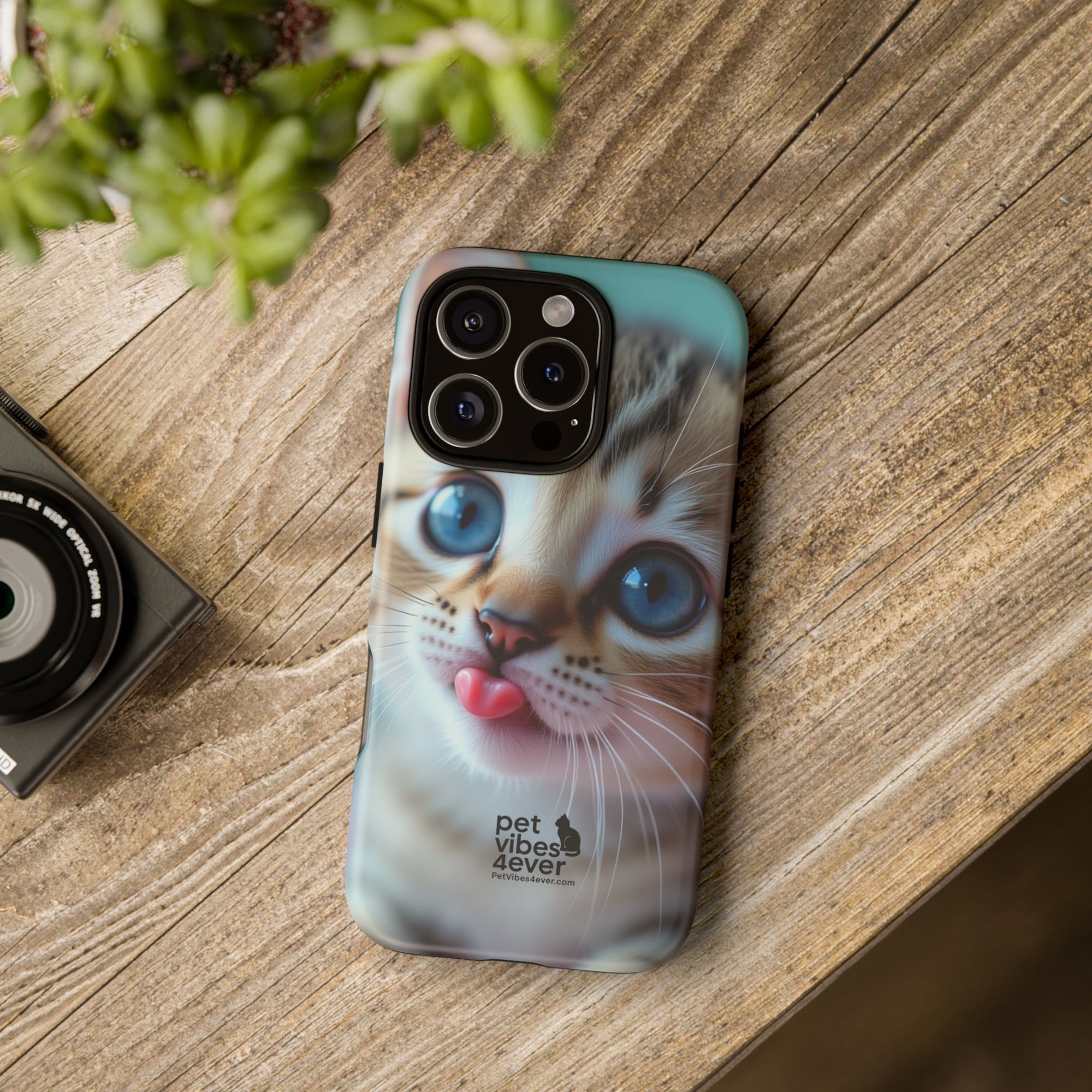 Cute Cat Phone Case, Pet Lover Gift, Funny Animal Protector, Cute Tech Accessories, Cat Mom Gift