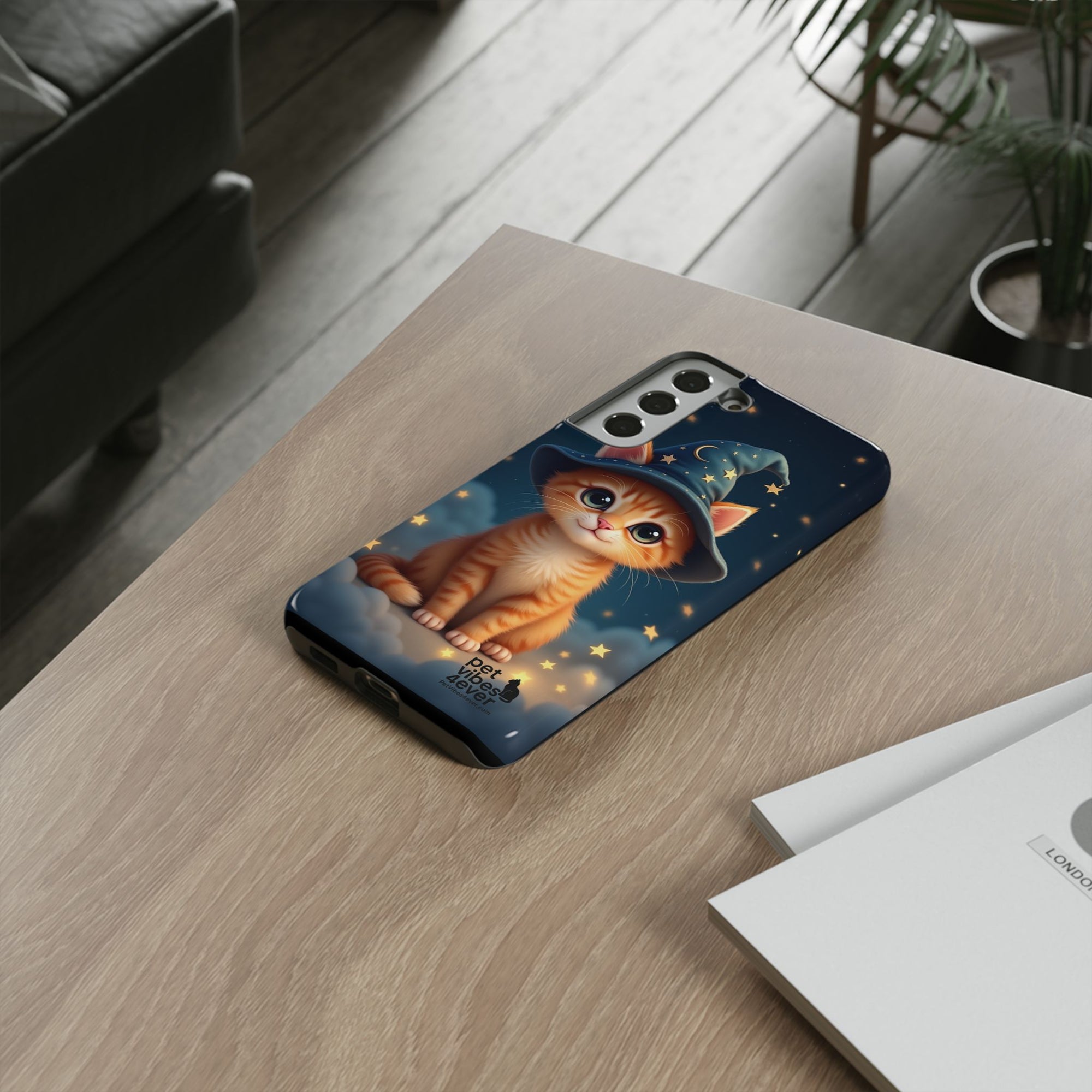 Cat-Themed Phone Case, Magical Cat Case, Pet Lover Gift, Cute Animal Accessories, Birthday Present For Cat Owners