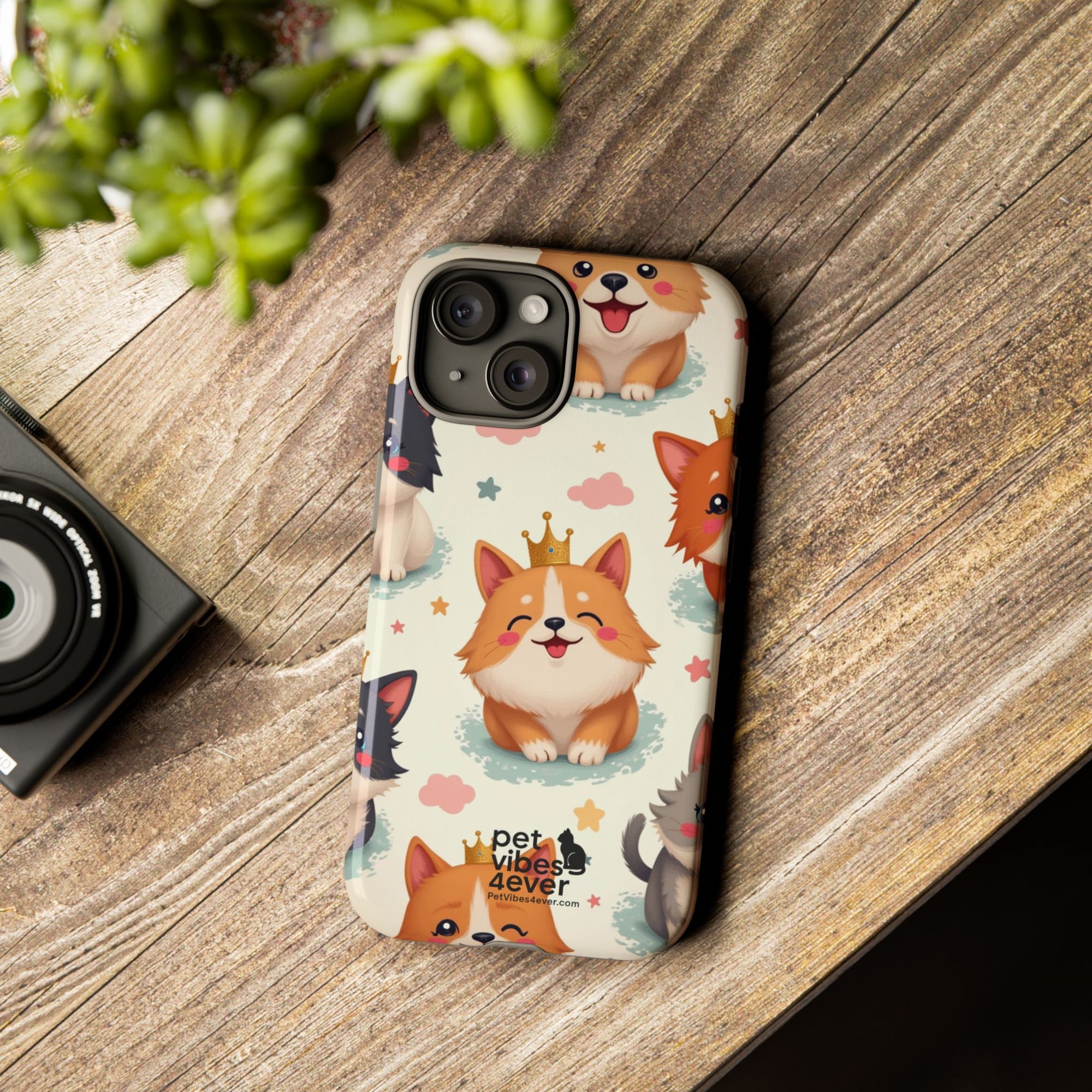 Cute Pet Phone Case, Dog Lover Accessory, Cat Phone Cover, Gift for Animal Lovers, Birthday Present, Pet Vibes Forever