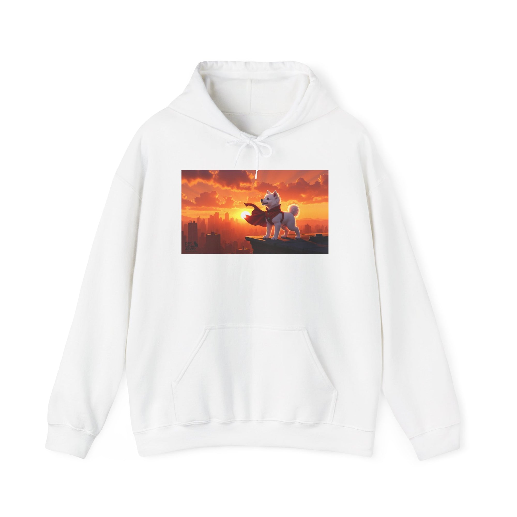 Sunset Adventure Hoodie, Unisex Sweatshirt, Cozy Layer, Gift for Animal Lovers, Weekend Wear, Dog Lover Apparel, Inspirational Hoodie