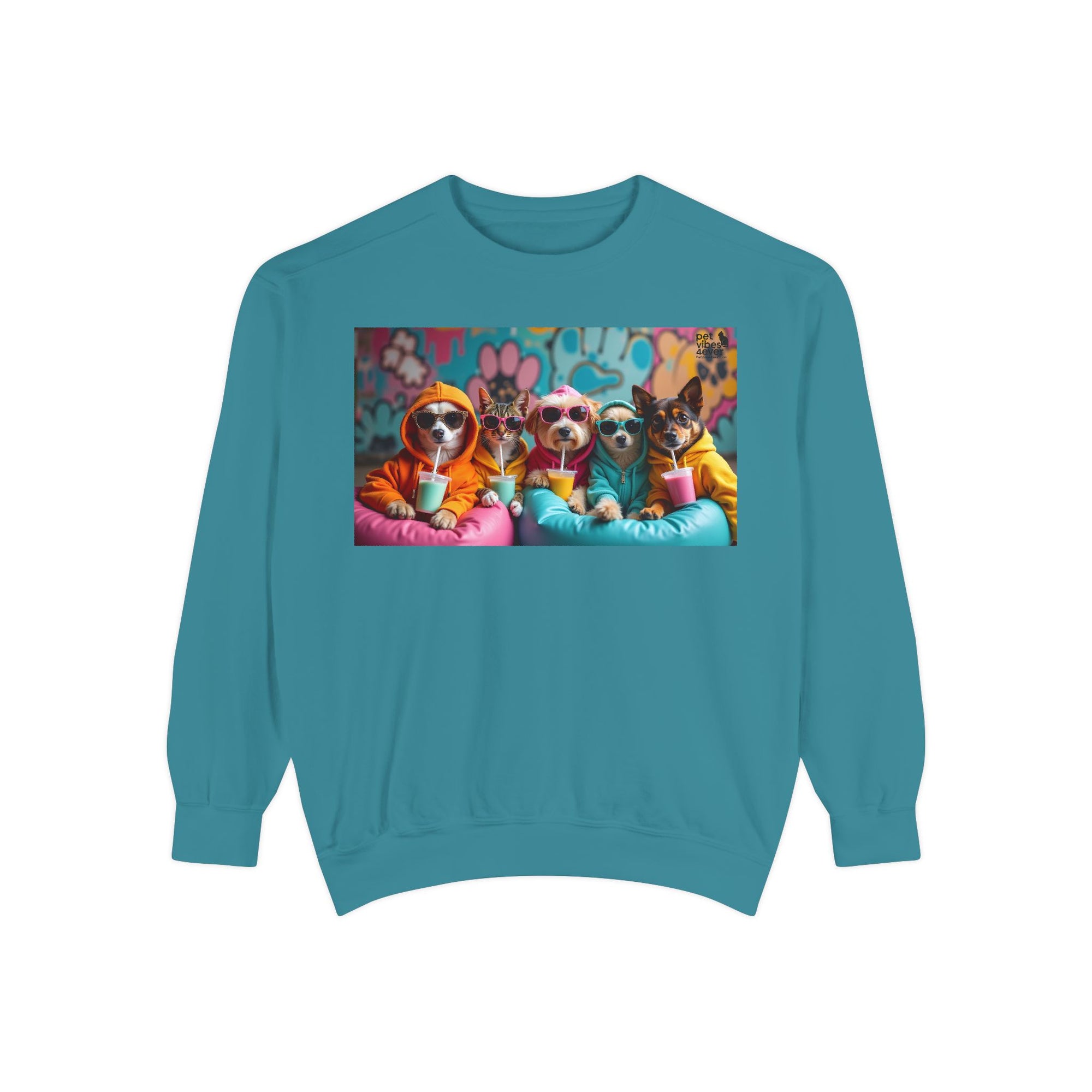 Colorful Dog Lovers Unisex Sweatshirt, Cozy Apparel for Pet Owners, Gift for Dog Lovers, Cute Animal Sweatshirt, Fun Casual Wear