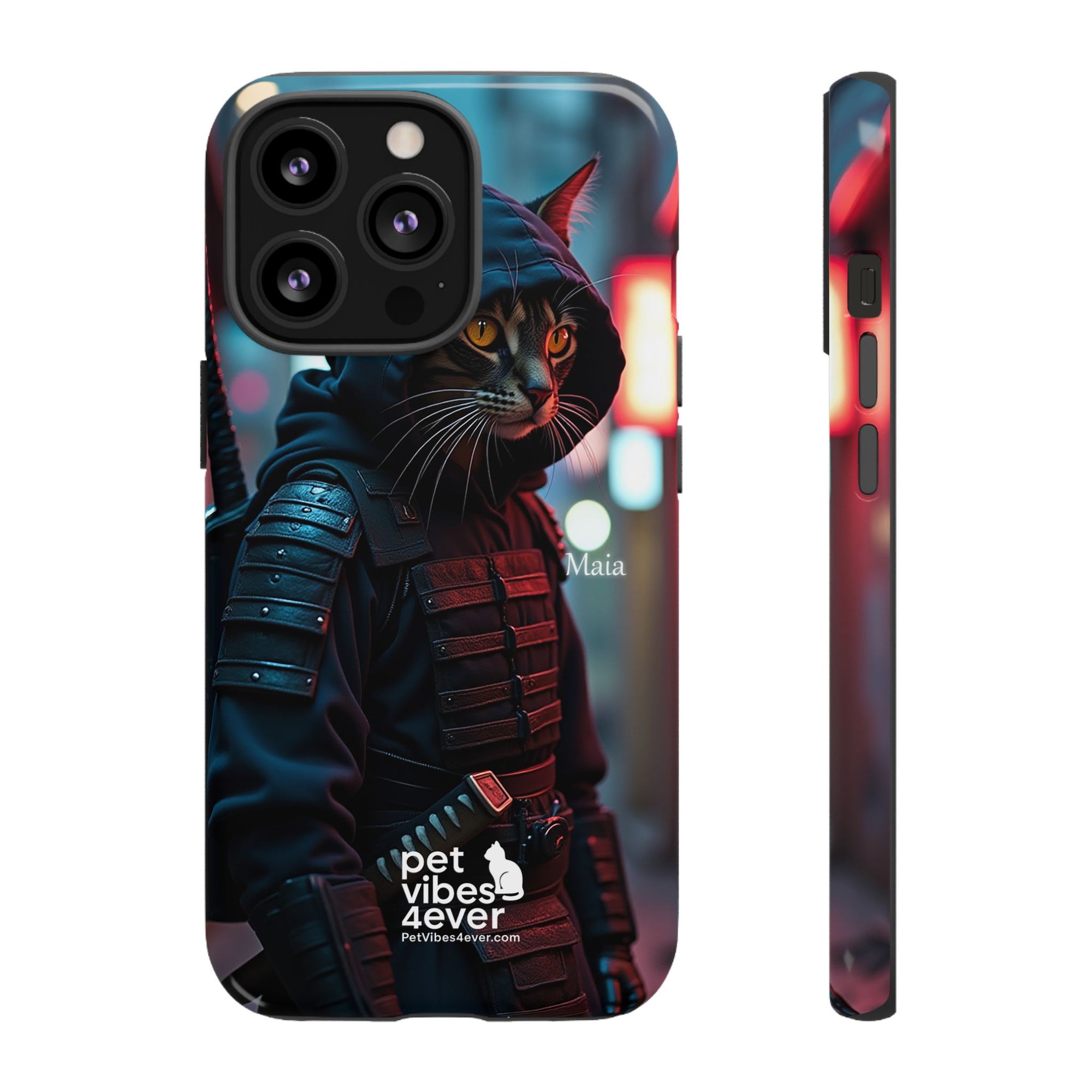 Tough Cases: Cool Cat Phone Case with 'Pet Vibes 4ever', Perfect for Cat Lovers, Unique Gift for Pet Enthusiasts, Fun Phone Accessory, [...]