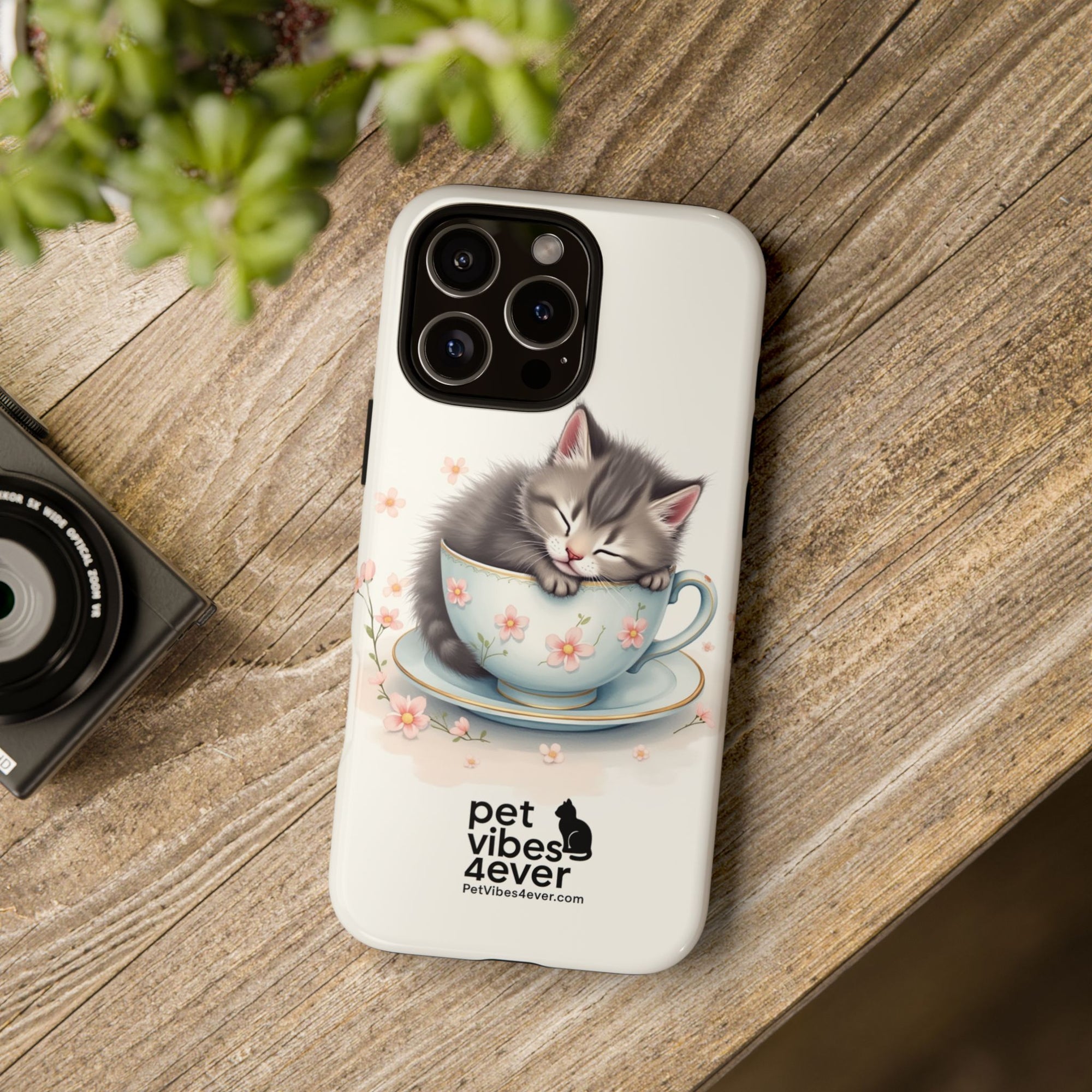 Cute Cat Phone Case - Tough Cases for Animal Lovers, Pet Gifts, Phone Accessories, Kitten Merchandise, Cute Cat Decor