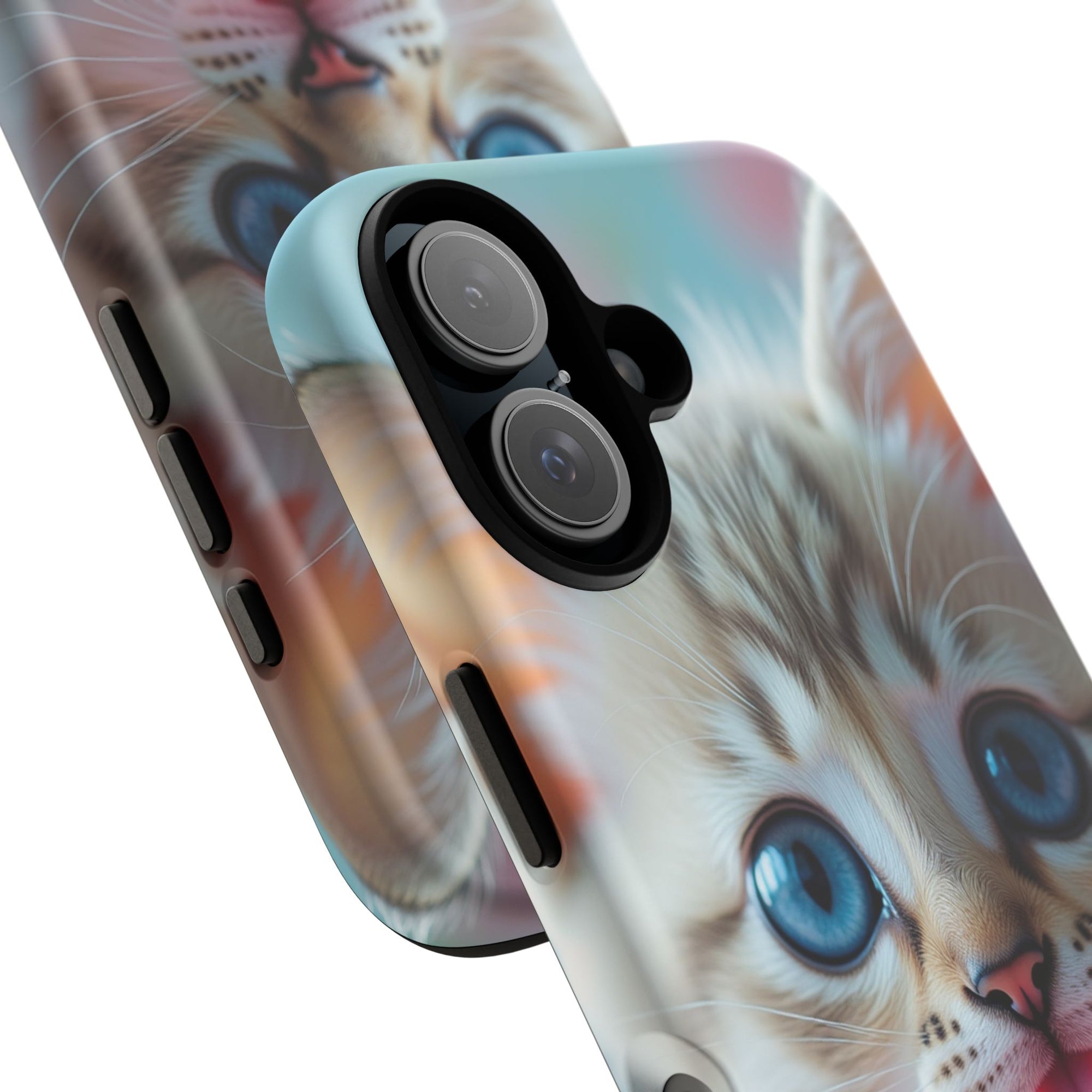 Cute Cat Phone Case, Pet Lover Gift, Unique Phone Cover, Animal Design Accessory, Fun Pet Vibes, Kitty Protection Shell