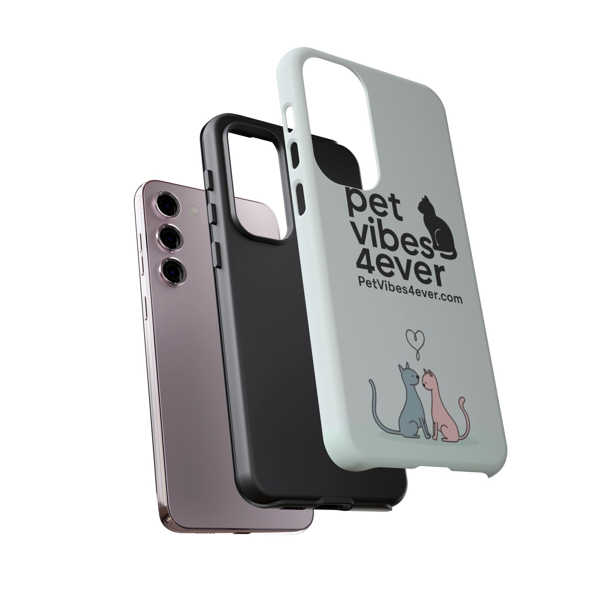 Cute Cat Phone Case, Colorful Tough Case for Pet Lovers, Cat-Themed Accessory, Gift for Animal Lovers, Mobile Phone Protection