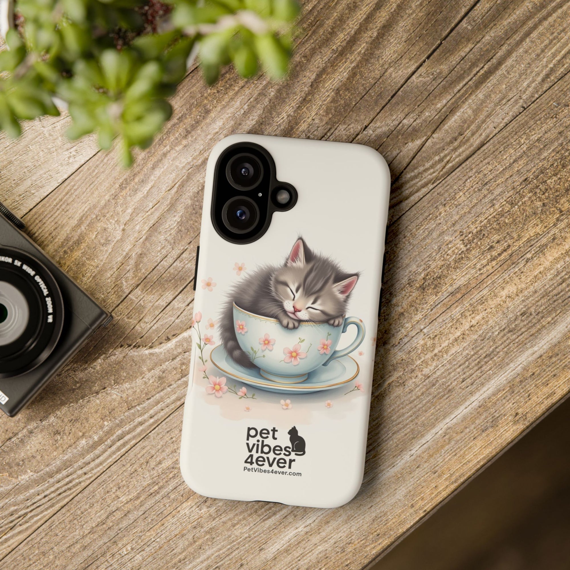Cute Cat Phone Case - Tough Cases for Animal Lovers, Pet Gifts, Phone Accessories, Kitten Merchandise, Cute Cat Decor