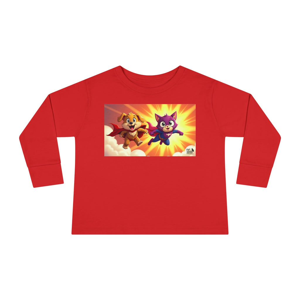 Toddler Superhero Long Sleeve Tee, Kids Shirt, Playtime Apparel, Gift for Toddlers, Fun Family Outing Clothing