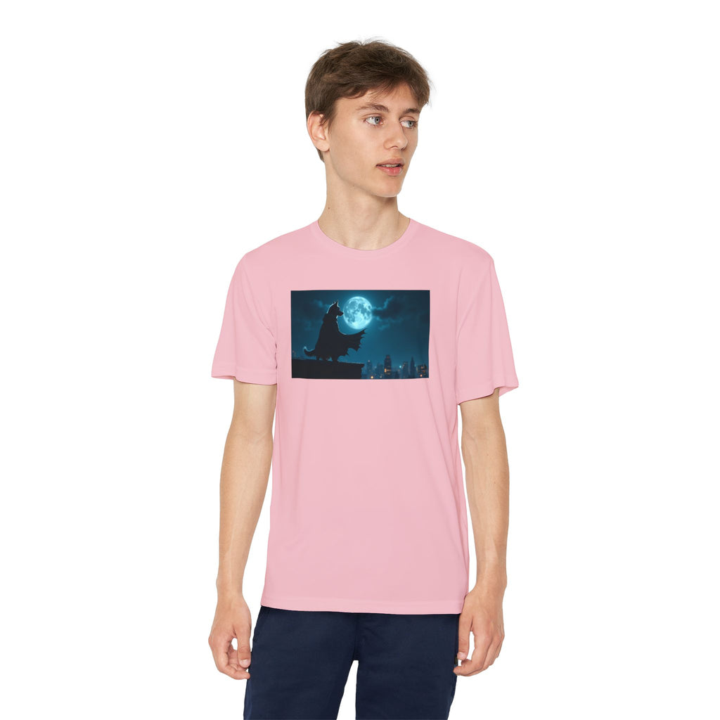 Youth Competitor Tee with Bold Eclipse Design, Perfect for Sports Events, Birthdays, Fun Outings, Team Spirit, Unique Gift Idea