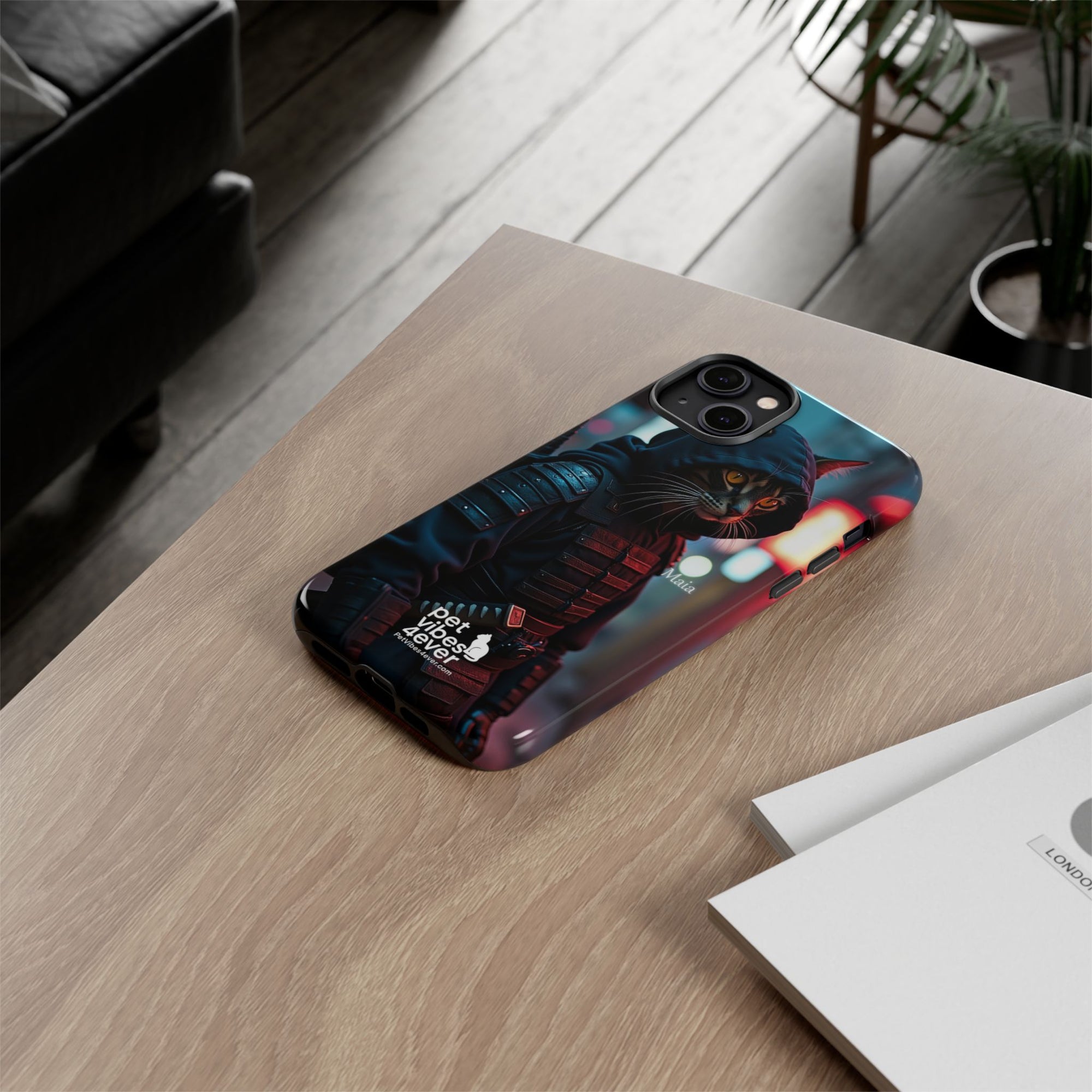 Tough Cases: Cool Cat Phone Case with 'Pet Vibes 4ever', Perfect for Cat Lovers, Unique Gift for Pet Enthusiasts, Fun Phone Accessory, [...]