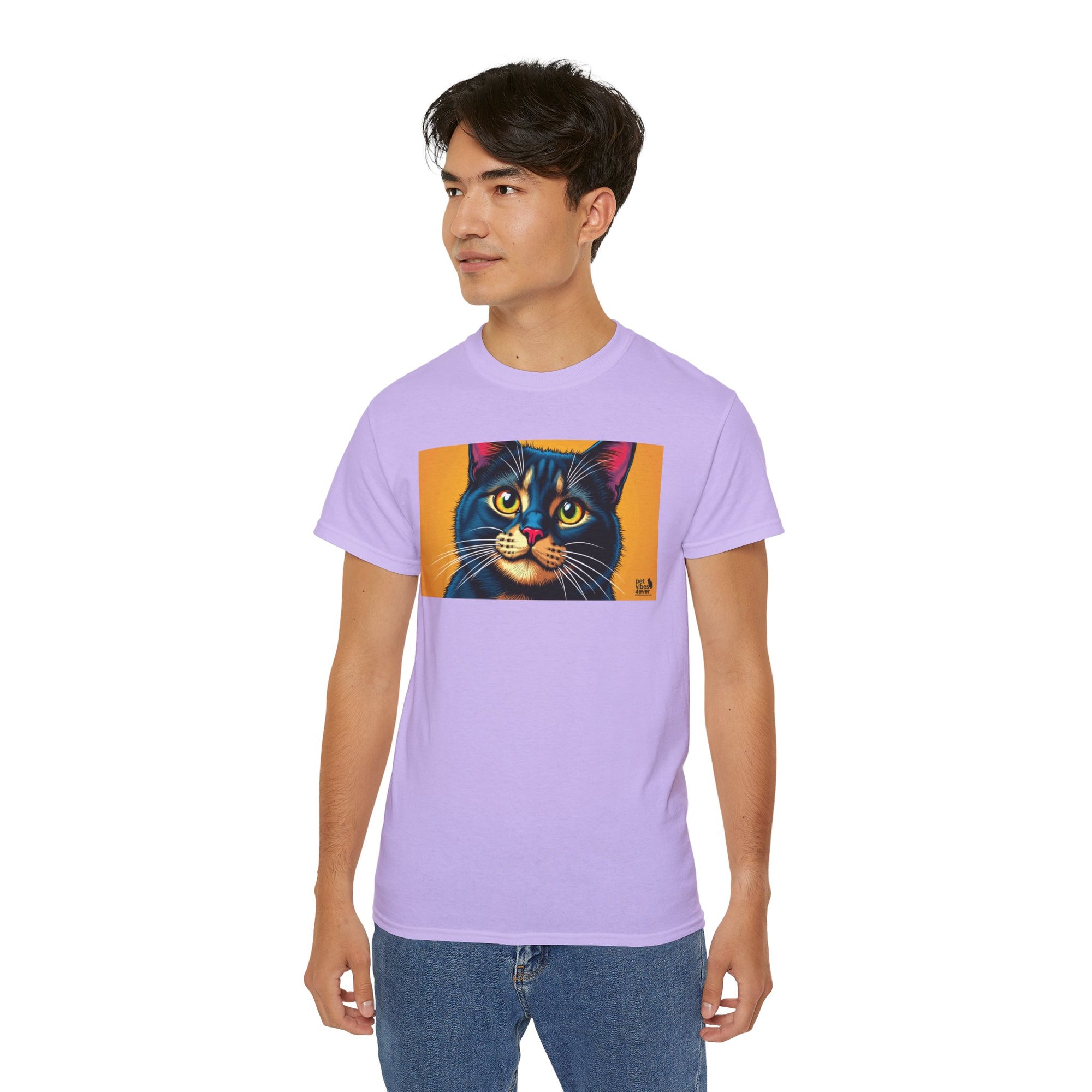 Whimsical Cat Art Tee, Funny Cat Lover Shirt, Gift for Cat Owners, Unique Pet Theme Apparel, Cozy Everyday Wear, Birthday Gift